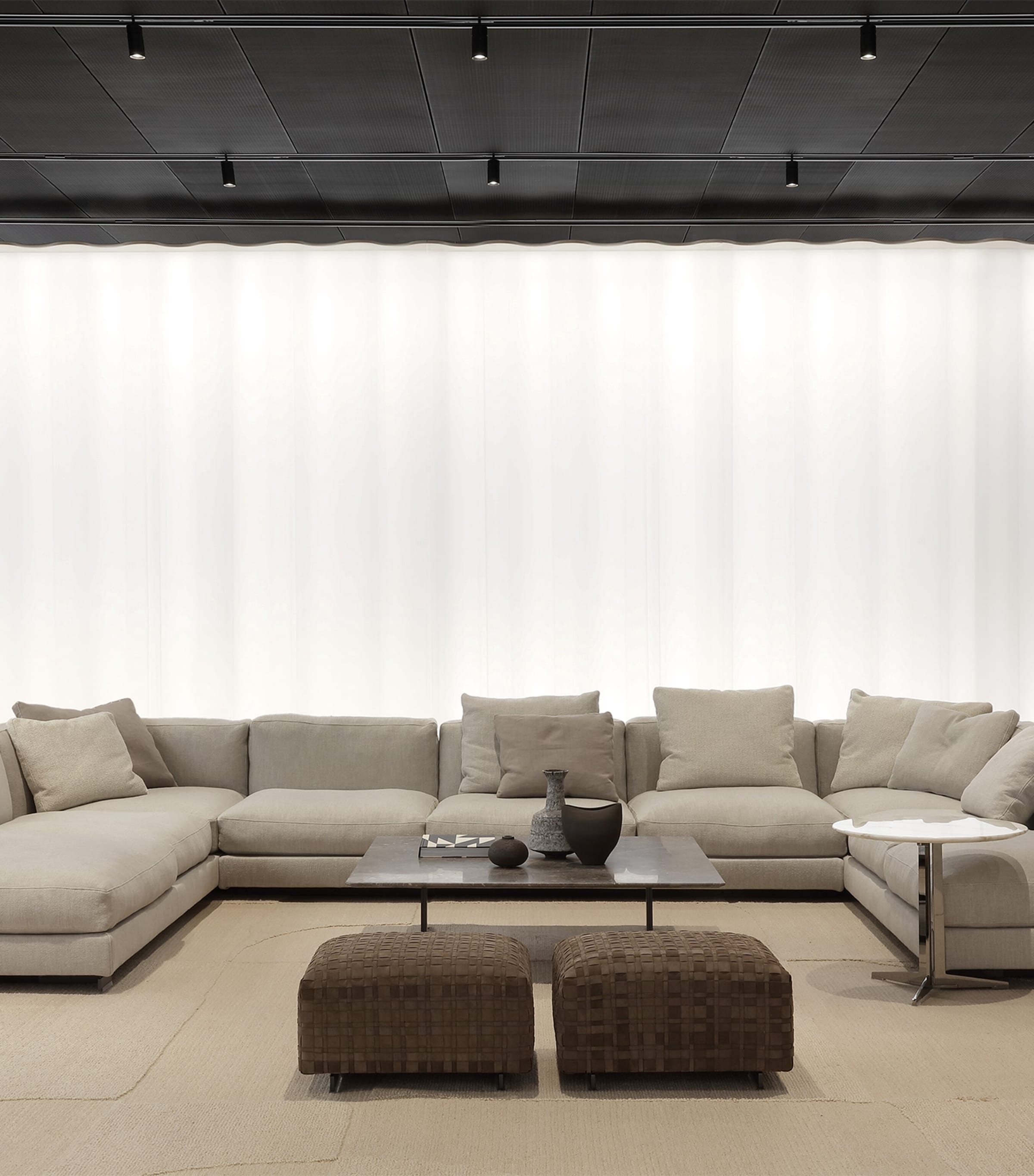 Wool-Cotton Inca Rug (300cm x 400cm) BEIGE Image 2