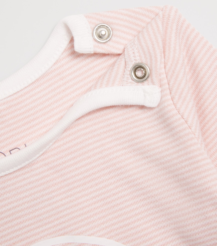 Bamboo-Blend Snoozy Pyjama Set (2-4 Years) BLUSH STRIPE Image 4