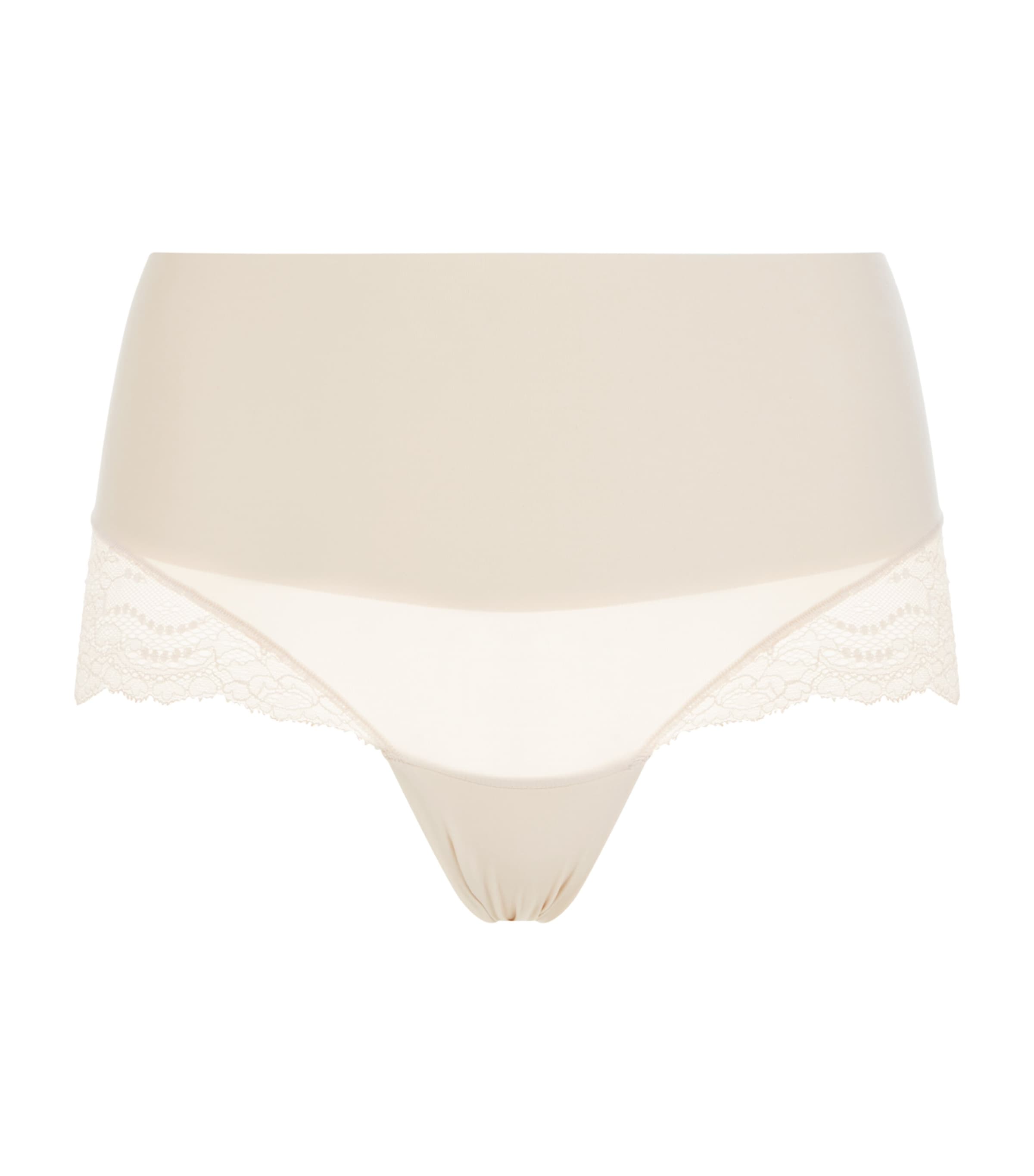 Spanx Lace Undie-tectable Hi Hipster Briefs In Nude