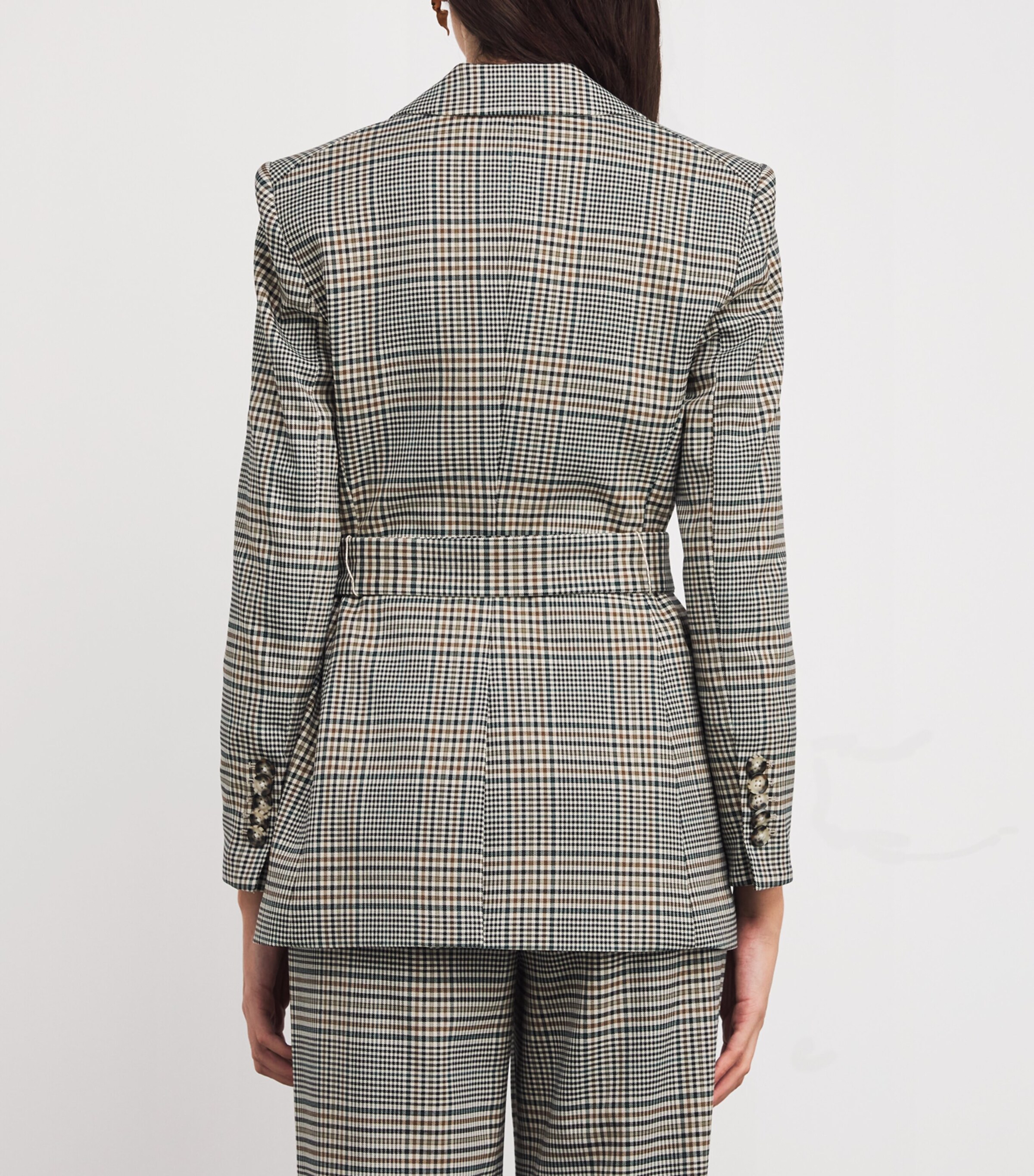 Check Miller Dickey Jacket ECRU/GREEN MULT Image 4