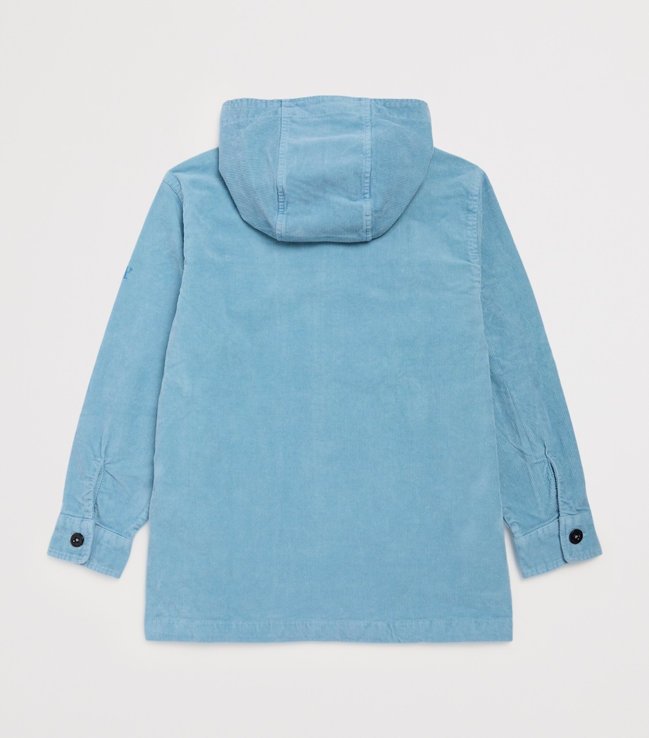 Corduroy Hooded Jacket (6-14 Years) 40589 - AEGEAN BLUE Image 2
