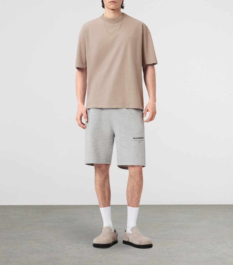 AllSaints Mens Organic Cotton Xander T-Shirt Dusk White Image 2