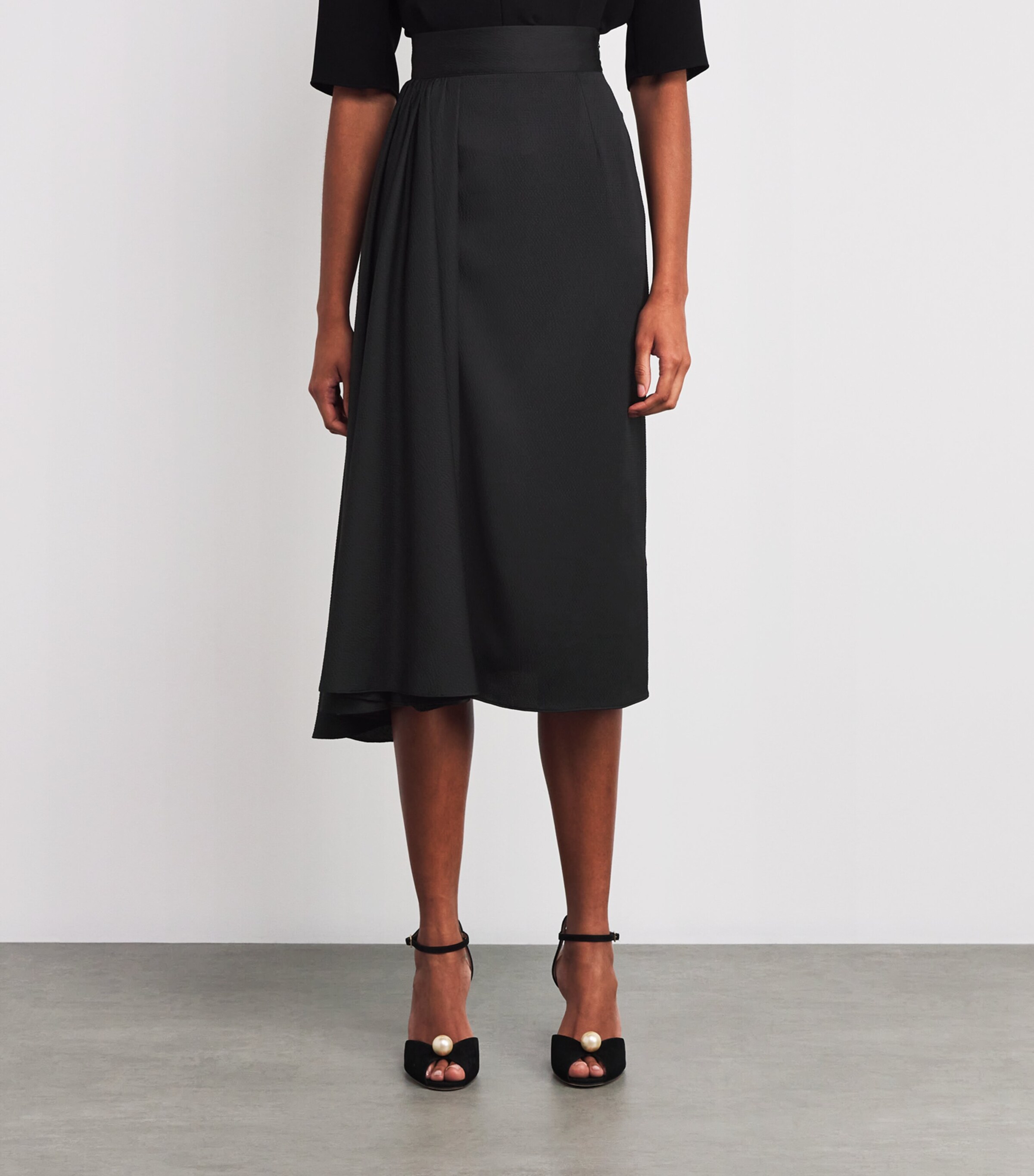 Charmeuse Aurora Maxi Skirt BLA Image 3