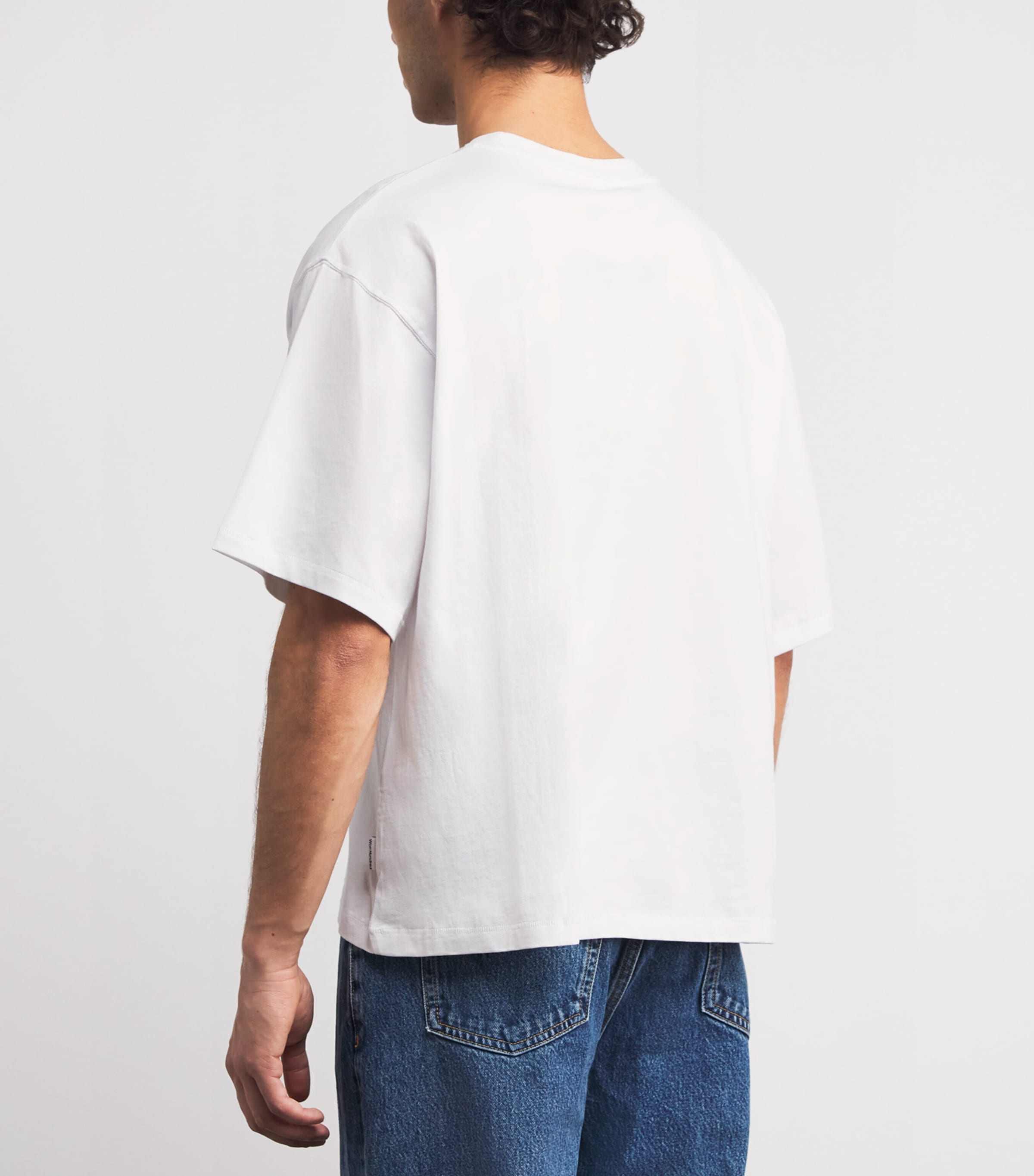 Won Hundred Mens Organic Cotton Houston T-Shirt Washed White Image 4