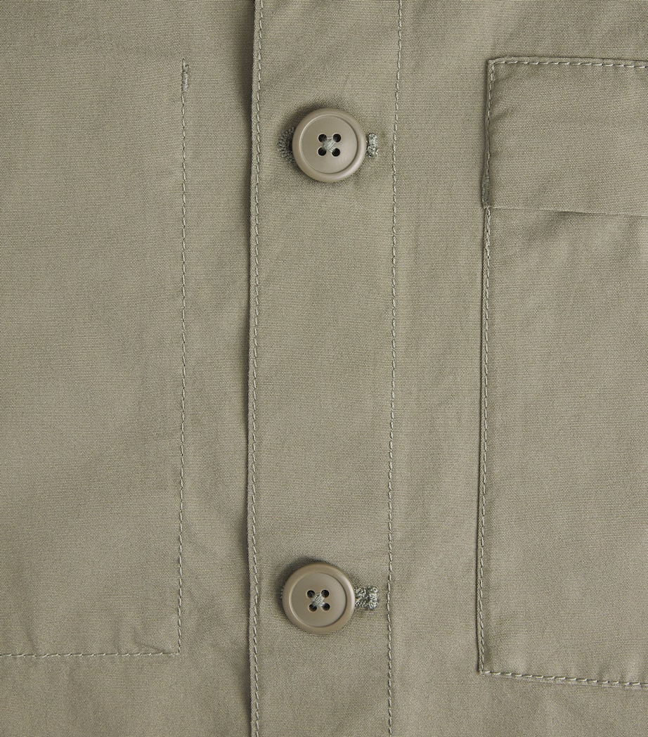 Barbour Mens Sherburn Overshirt Dusty Olive Image 6