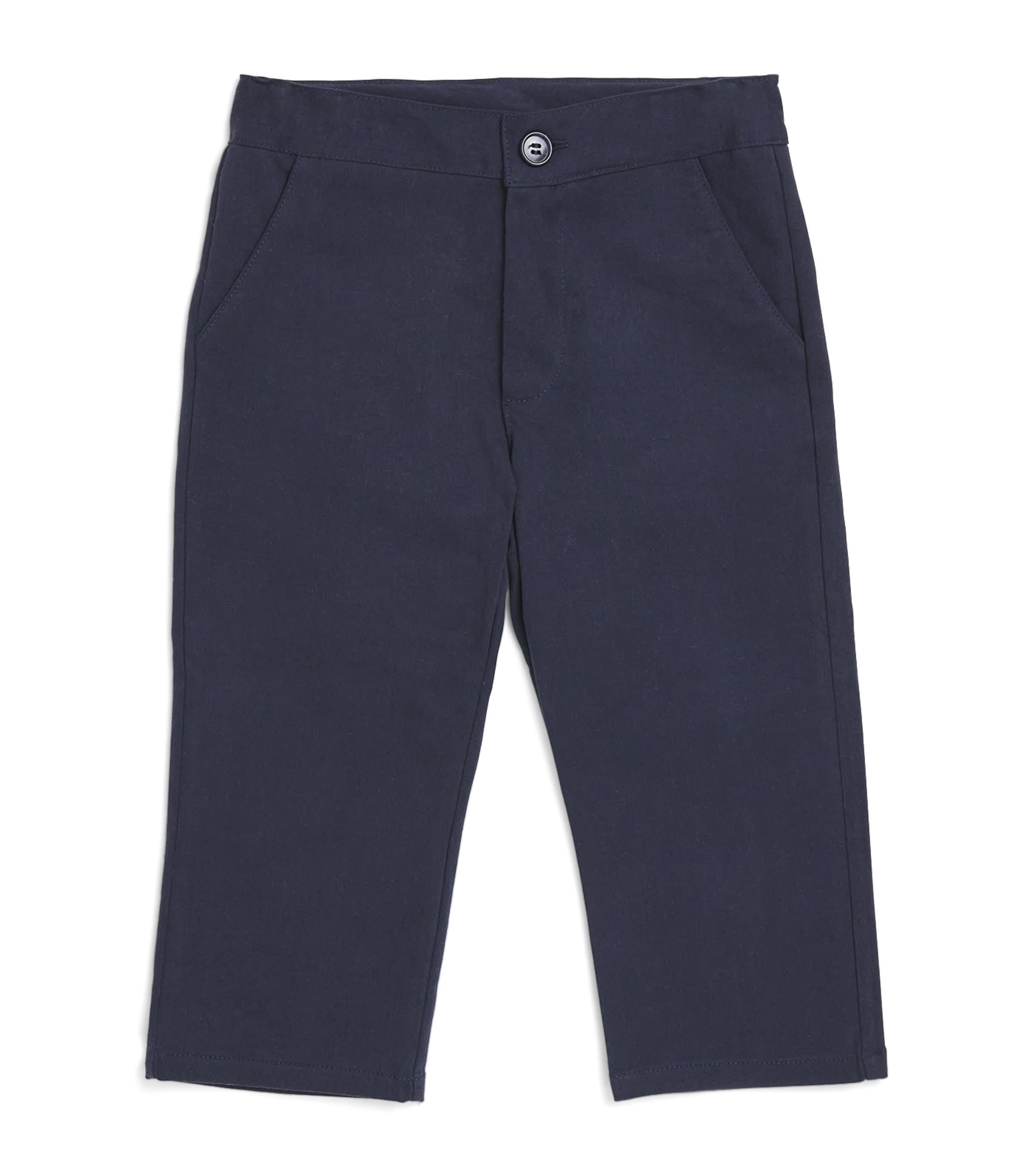 Per Te Cotton Trousers (3-24 Months) Blu Image 1