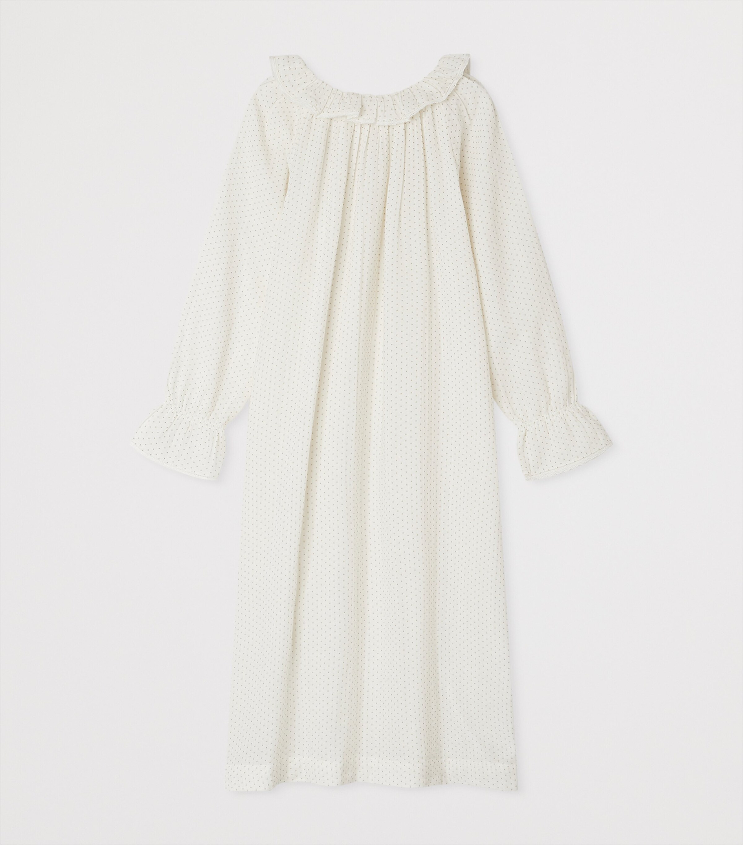 Bonpoint Cotton Spot Night Dress (4-8 Years) Po Ficelle Image 2