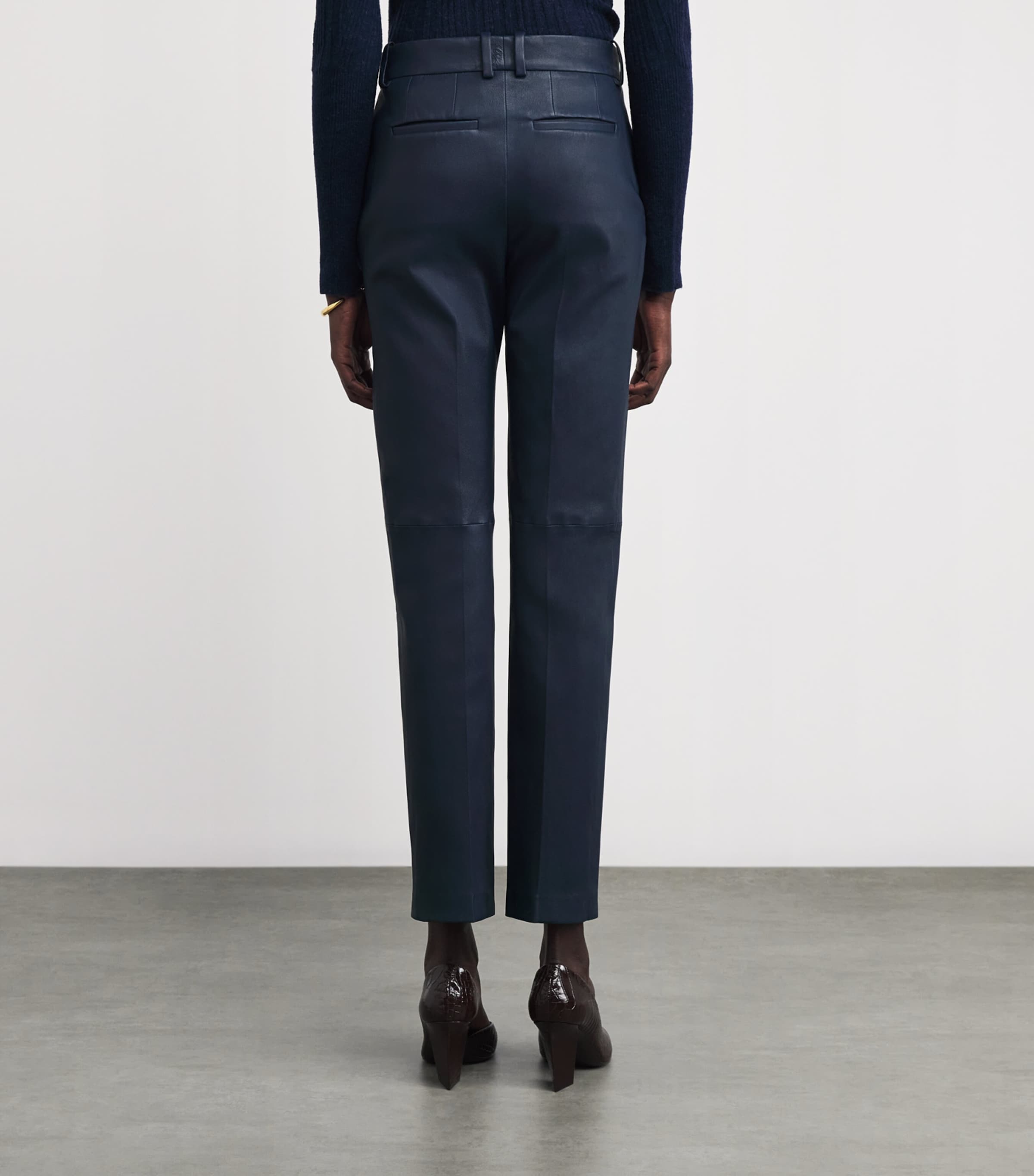 Coleman Leather Trousers INDIGO Image 4