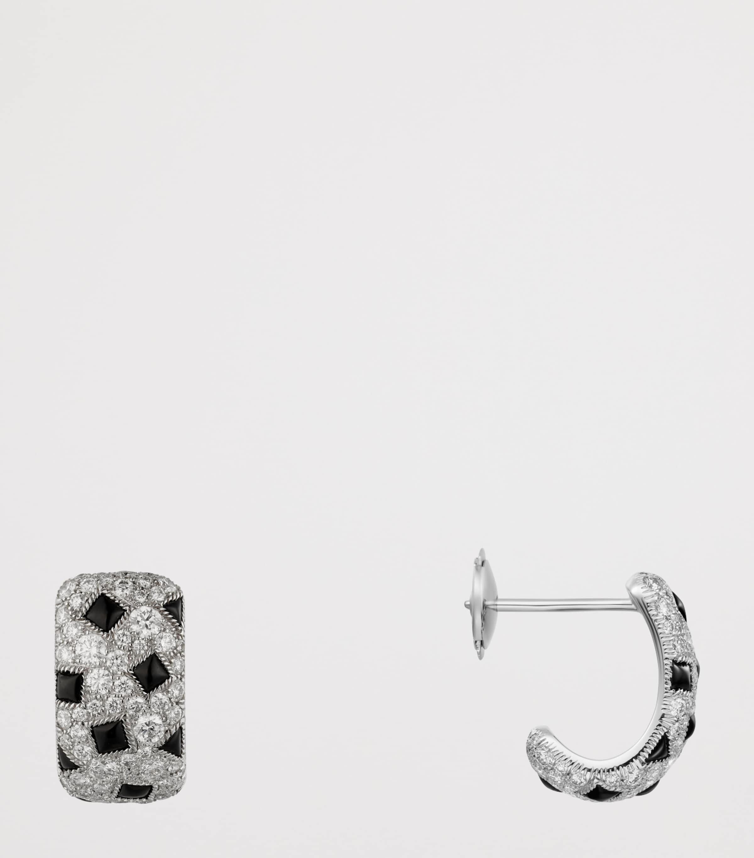 Cartier White Gold and Diamond Panthère de Cartier Earrings White Gold Image 3