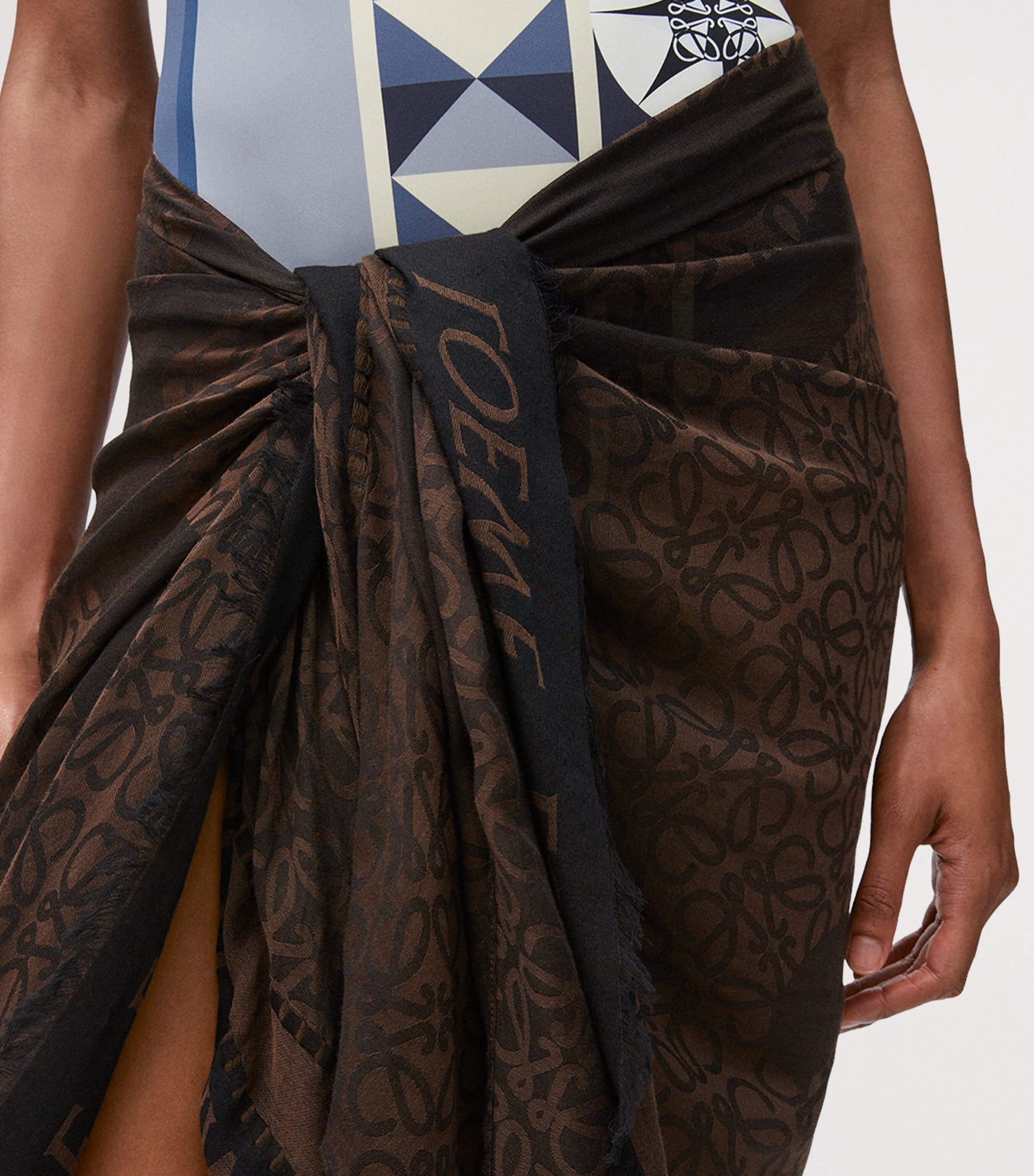 LOEWE x Paula's Ibiza Cotton Anagram Jacquard Pareo | Harrods UK