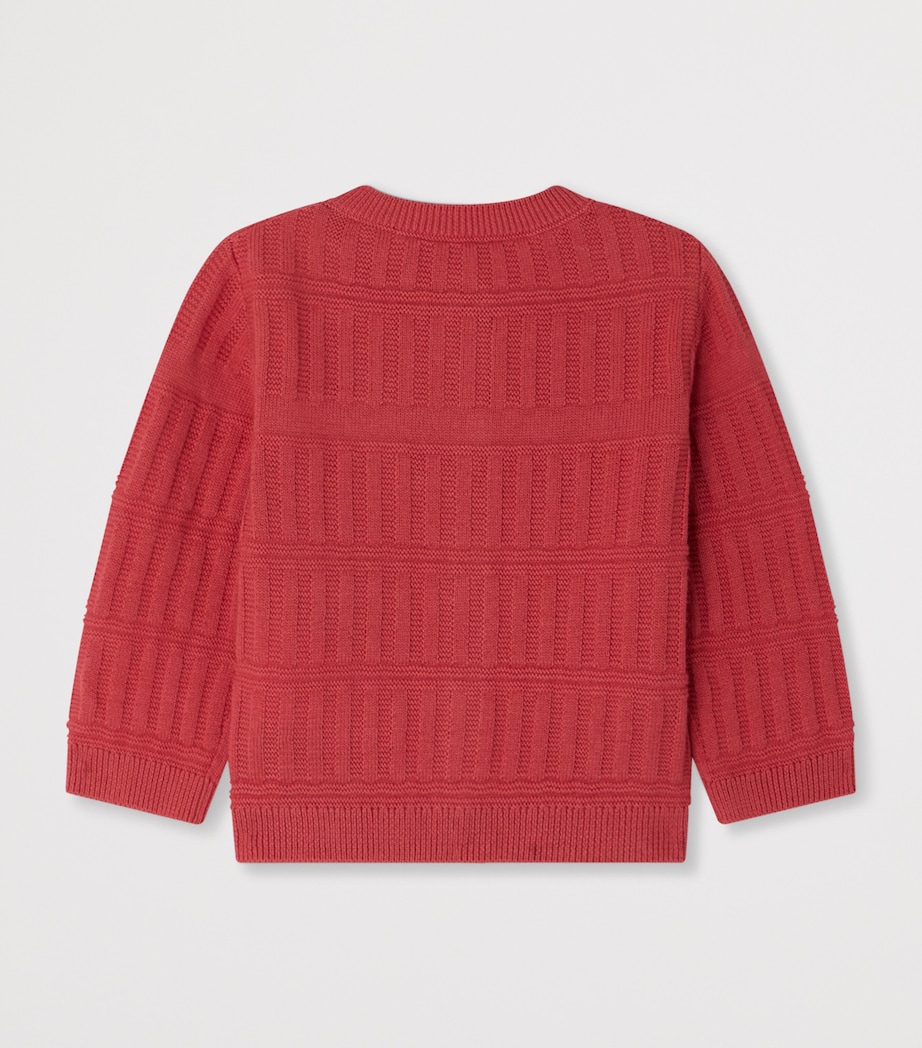 Bonpoint Cotton Cherry Cardigan (6-18 Months) Figue Image 2