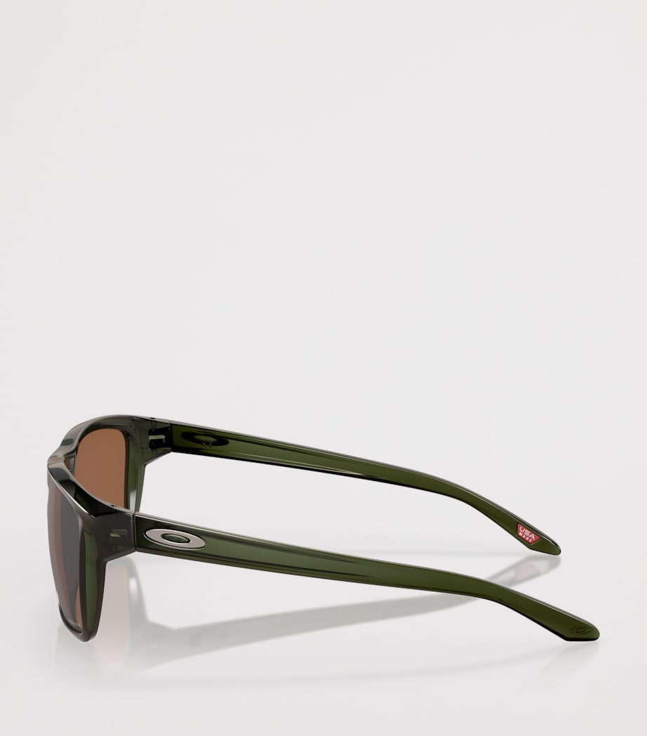 Oakley Sylas Rectangle Sunglasses Green Image 3