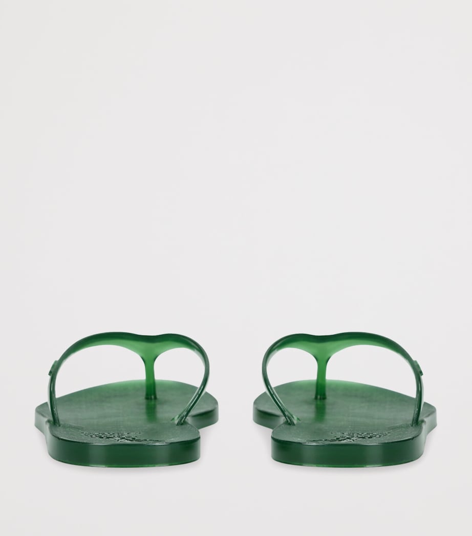 Jelly Saionara Flip Flops GREEN Image 2