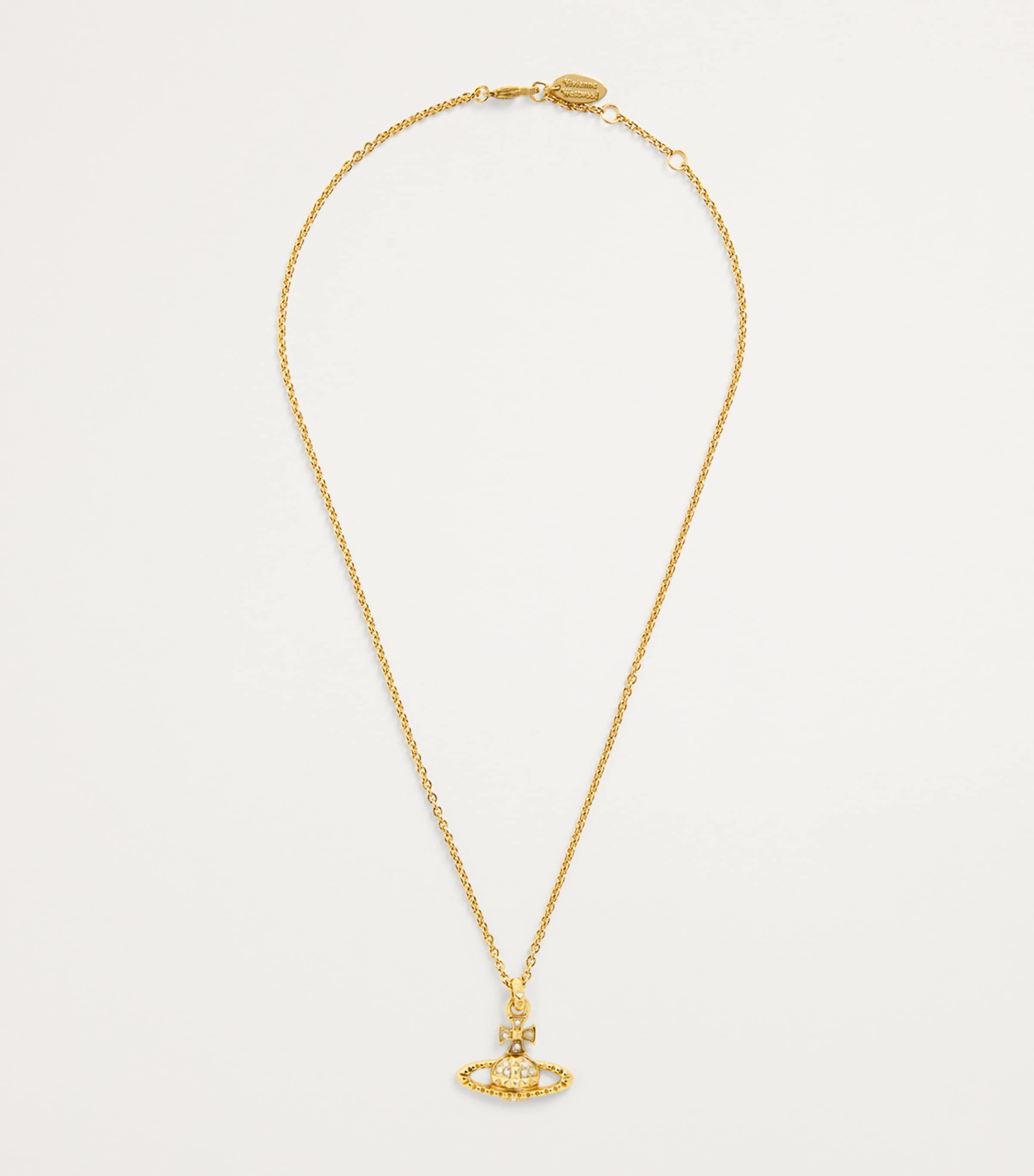 Mayfair Bas Relief Pendant Necklace AW24-GOLD AB Image 3