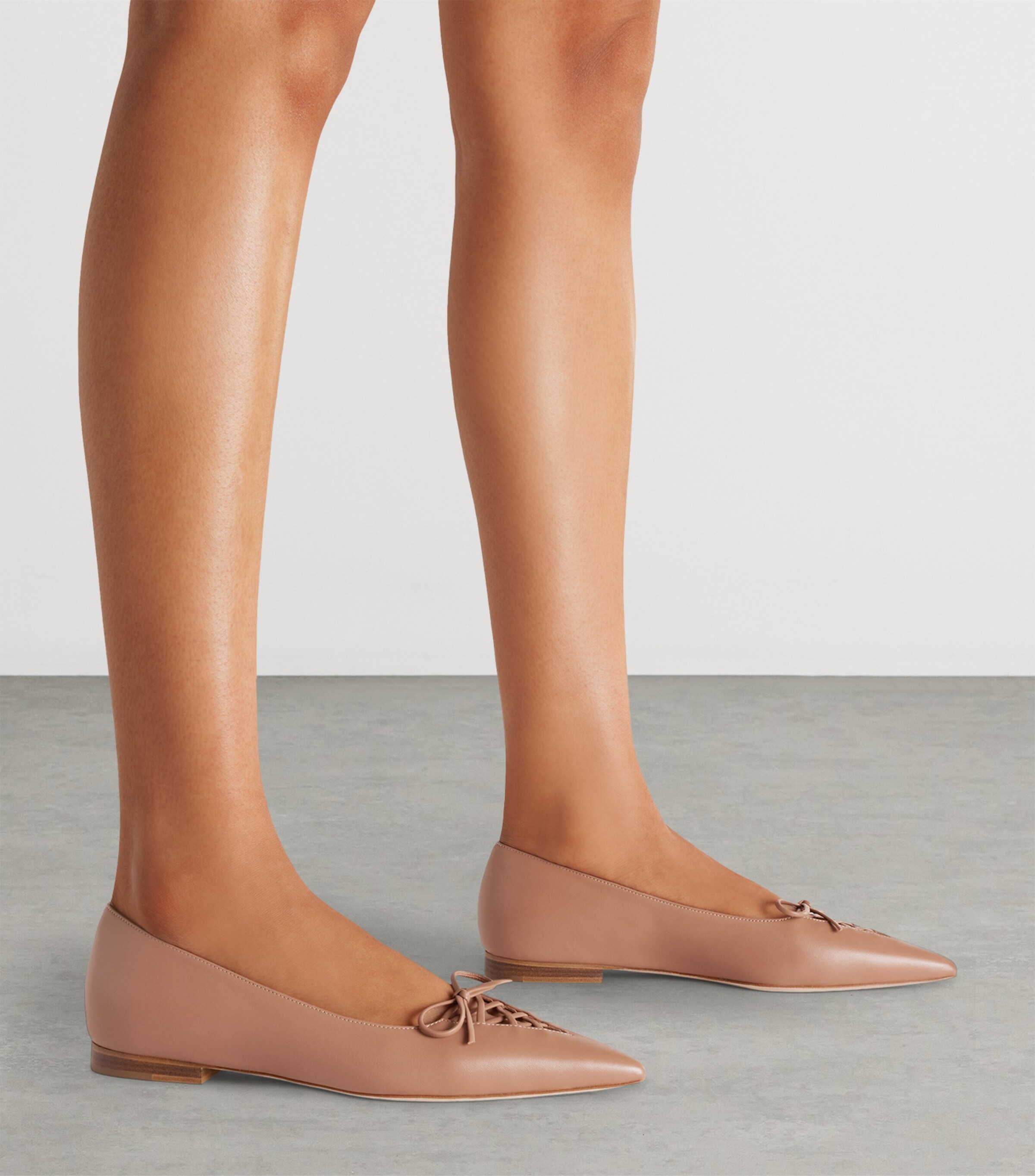 Nappa Leather Hedy Flat Pumps BLUSH Image 2