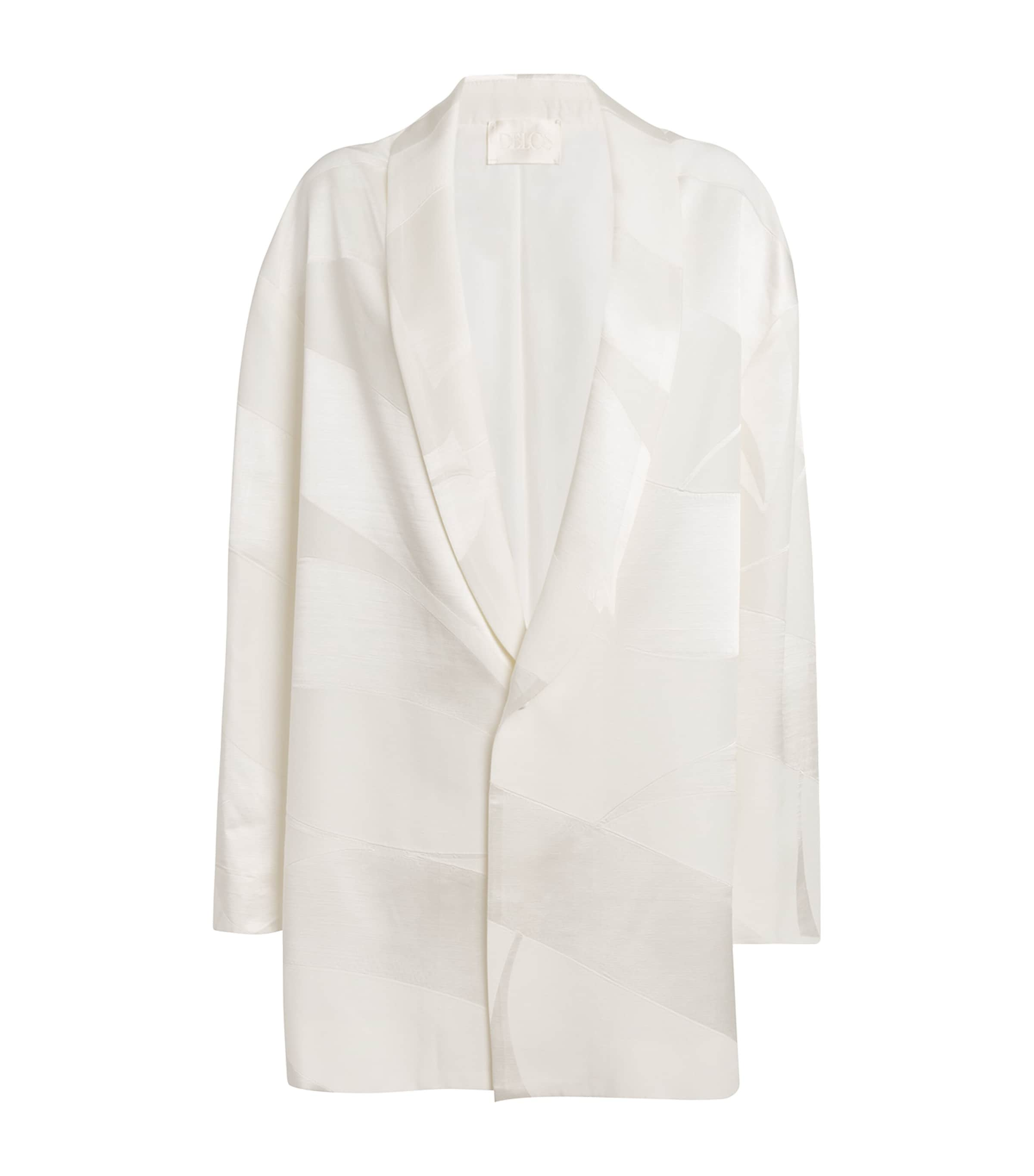 Delos Jacquard Lazarus Blazer In White