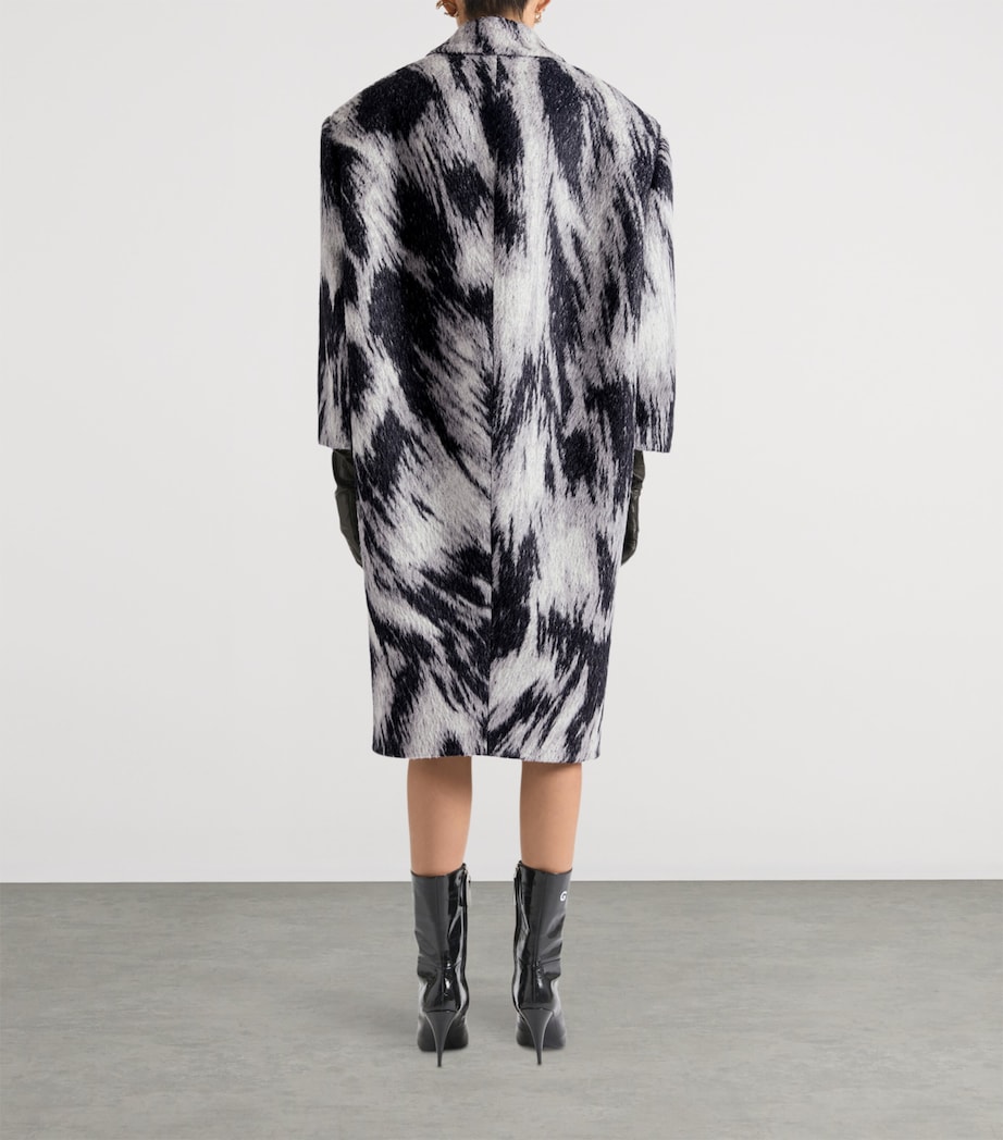 Wool-Llama Double-Breasted Coat GREY MIX Image 3