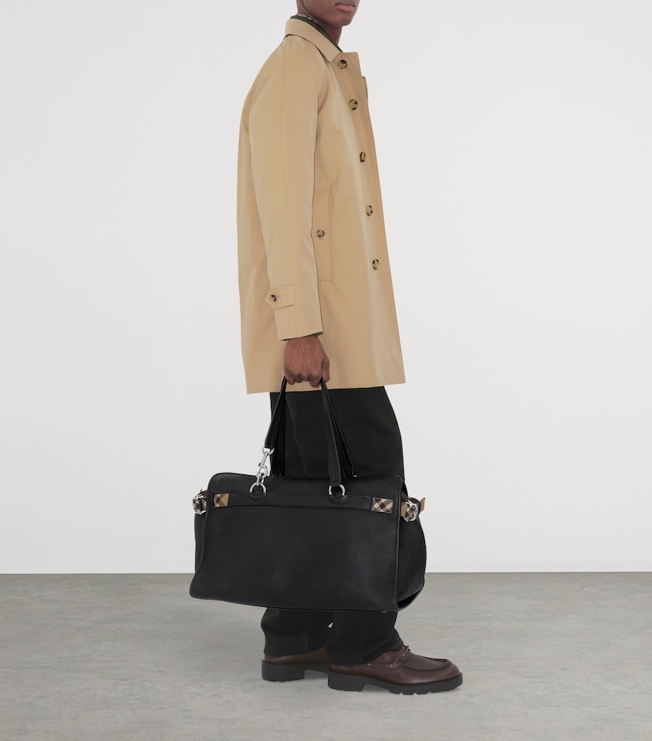 Burberry Mens Organic Cotton Car Coat Honey Image 3