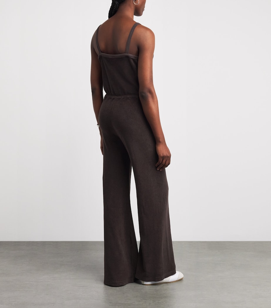 Suzie Kondi Womens Cotton-Blend Elma Jumpsuit Truffle Image 5