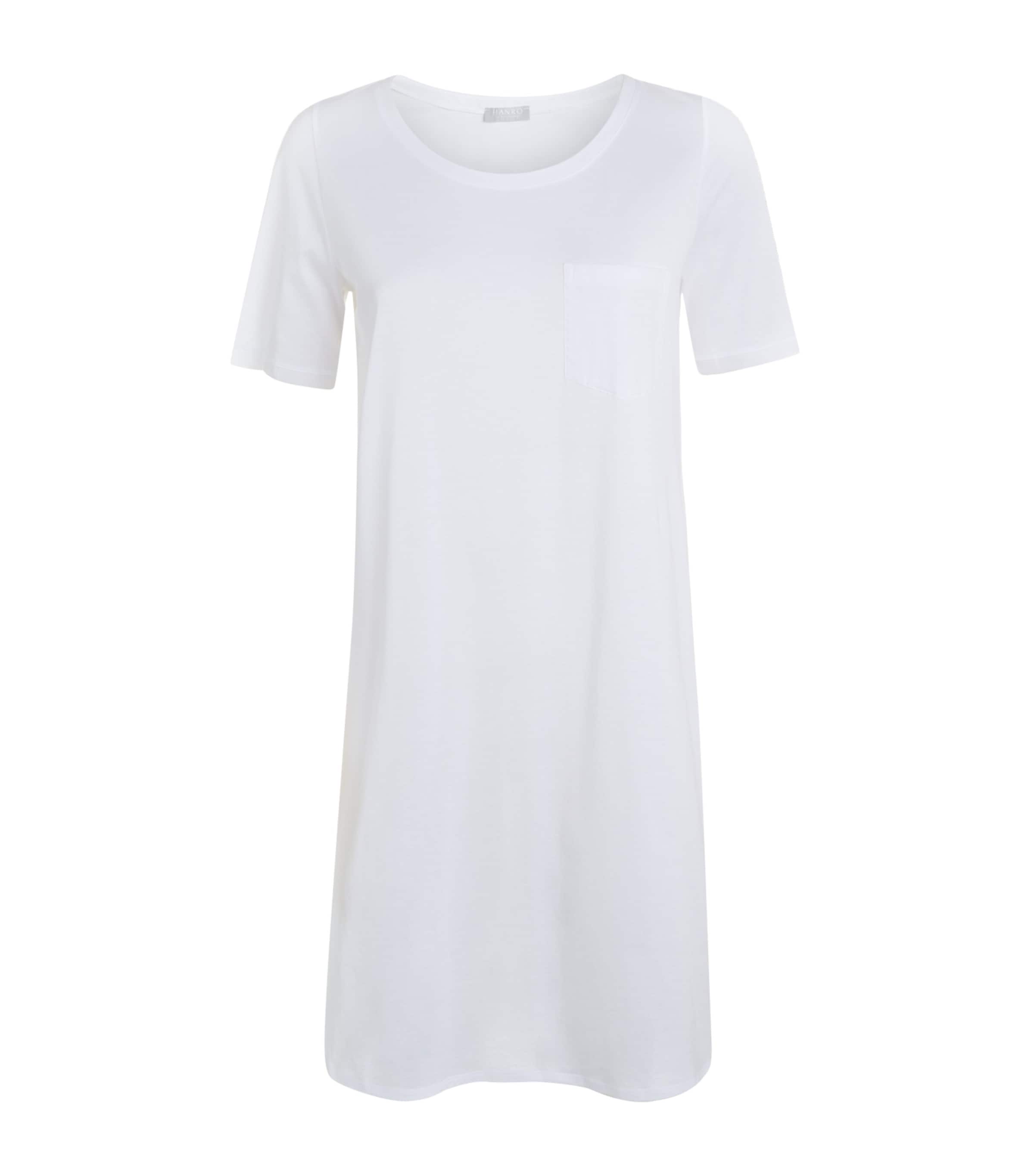 Hanro Cotton Deluxe Short Sleeve Nightdress | Women Clothing | Nightwear | Pyjamas | Designers | Hanro