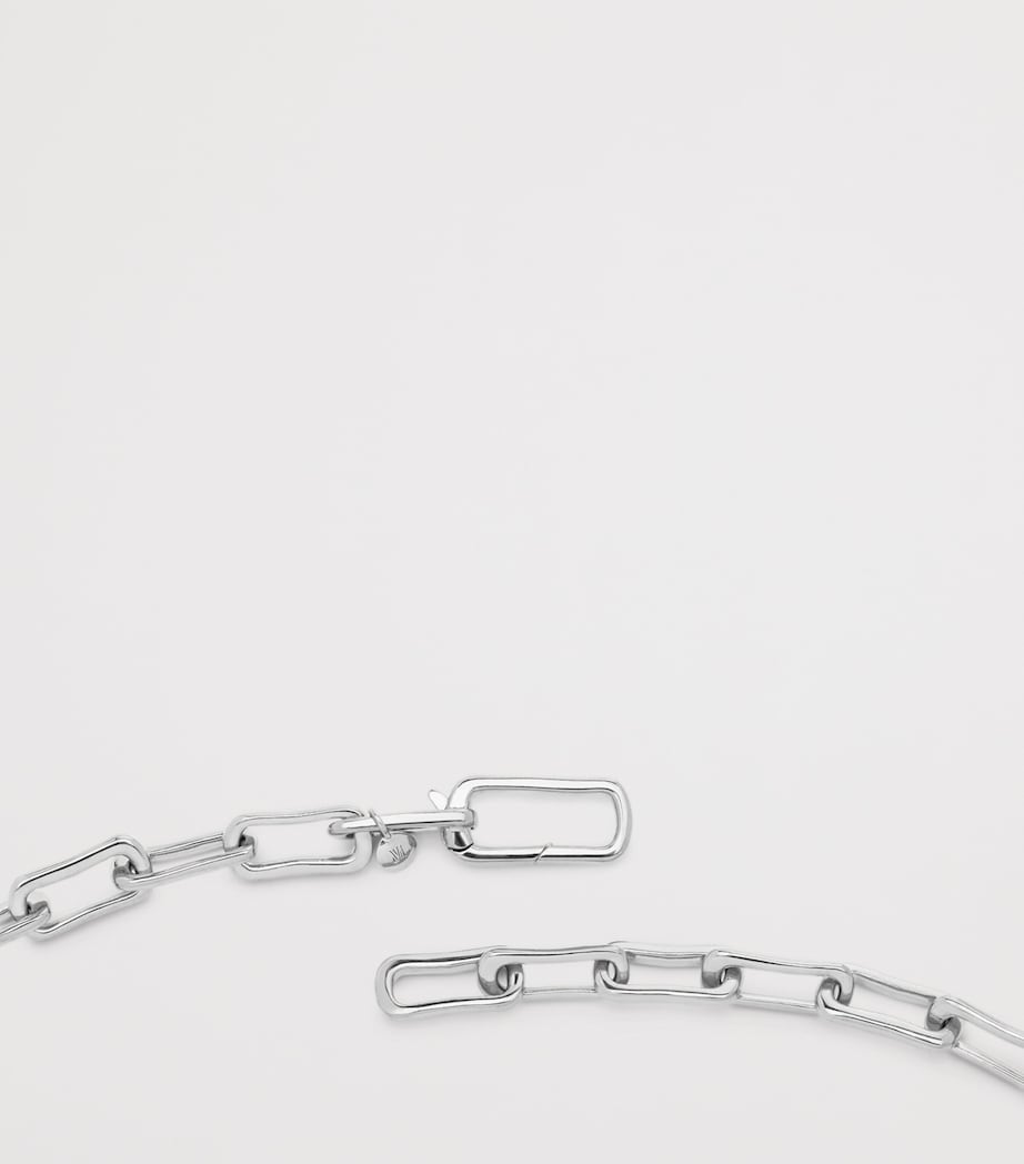 Monica Vinader Sterling Silver Alta Mini Chain Necklace Sterling Silver Image 4