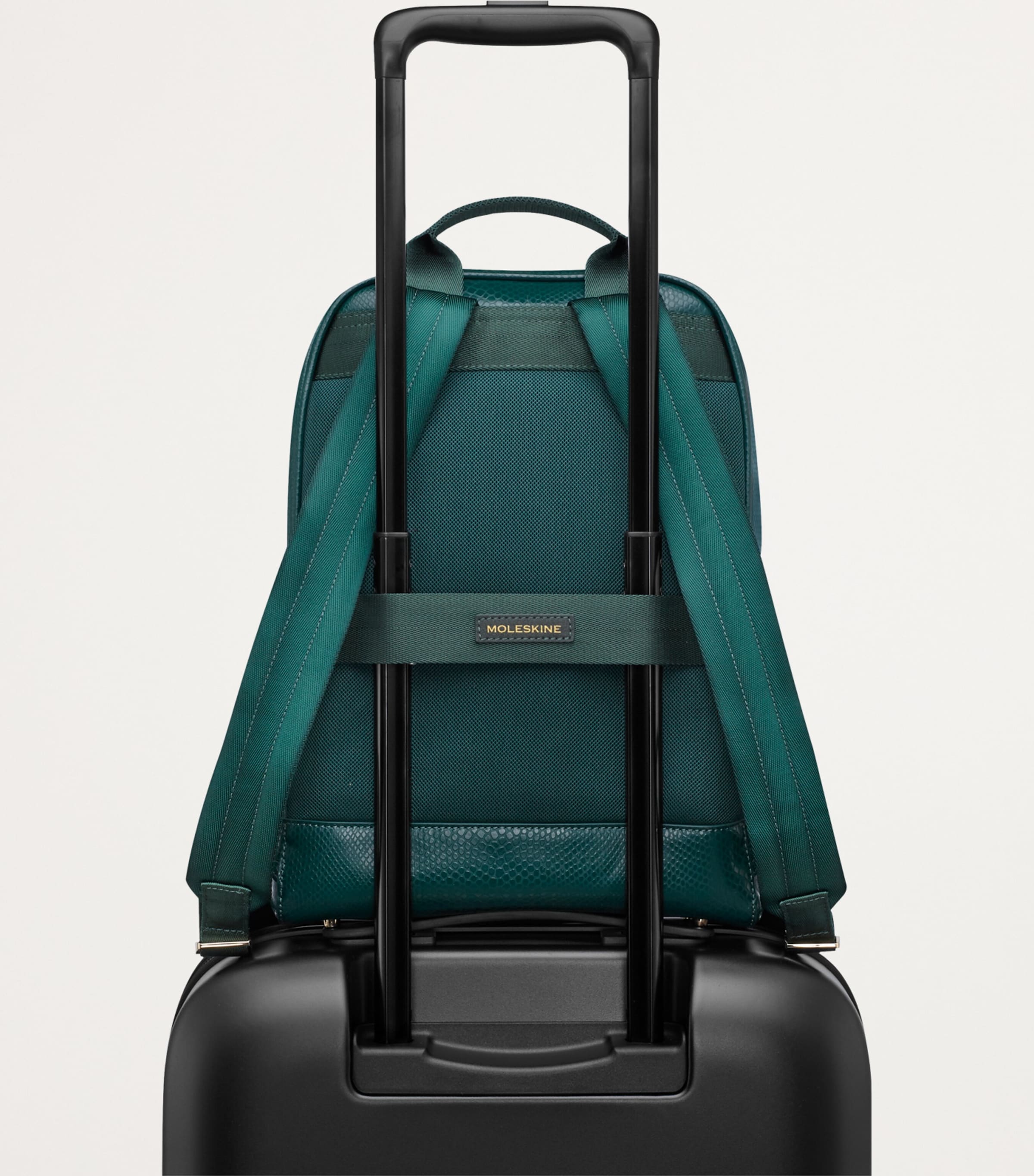 Vegan Leather Precious & Ethical Backpack GREEN Image 5