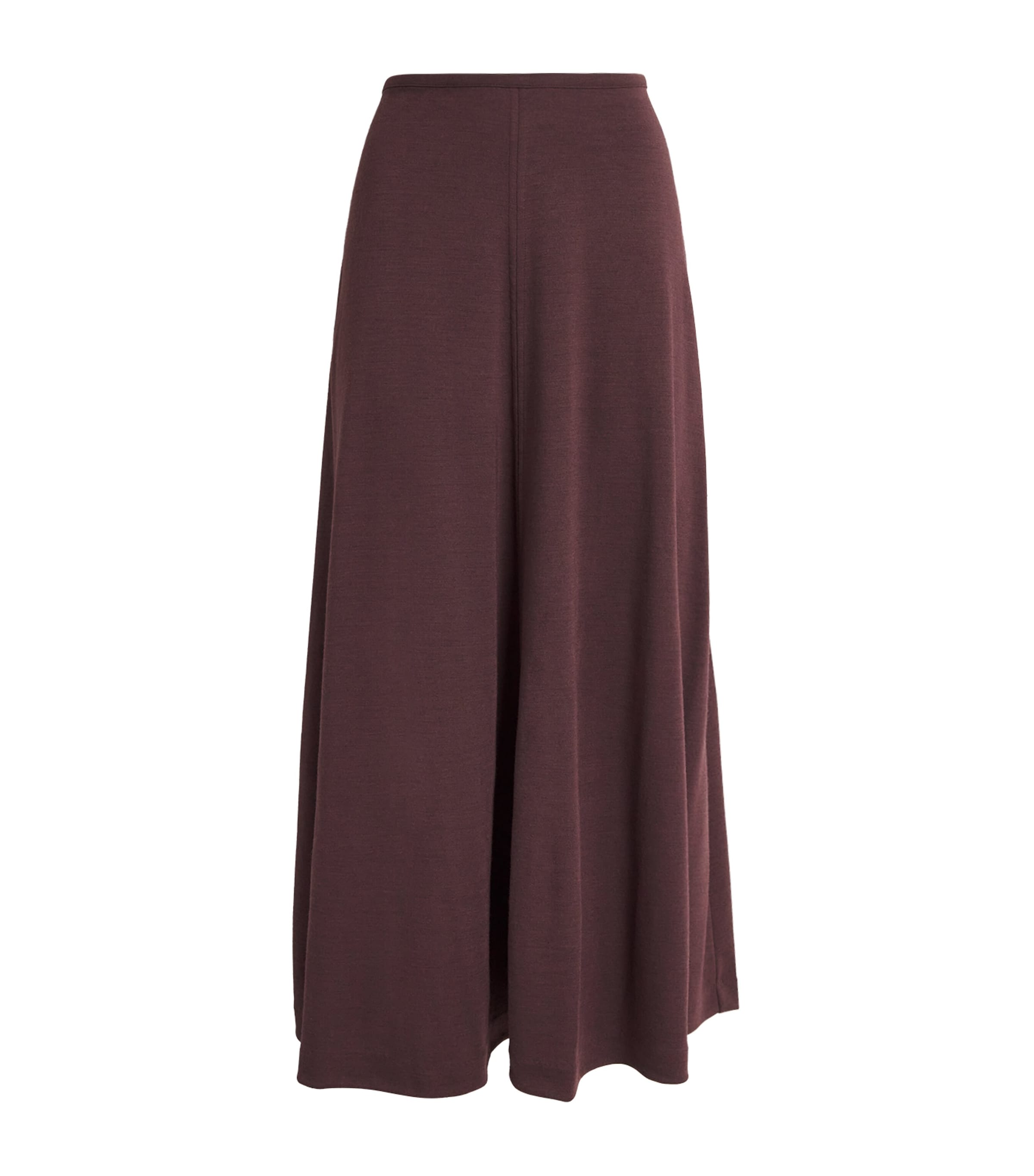 Joseph Jersey Midi Skirt In Red