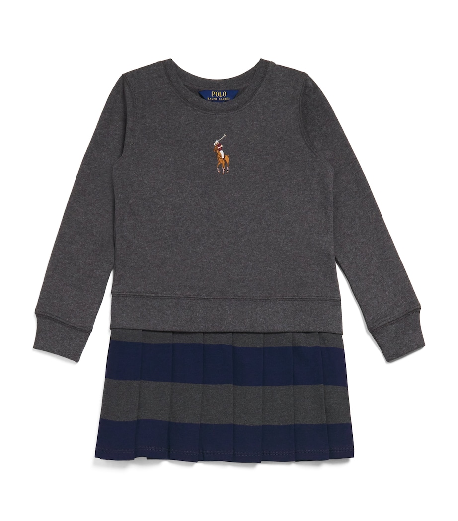Big Pony Sweatshirt Dress (2-6+ Years) GREY HTR Image 1