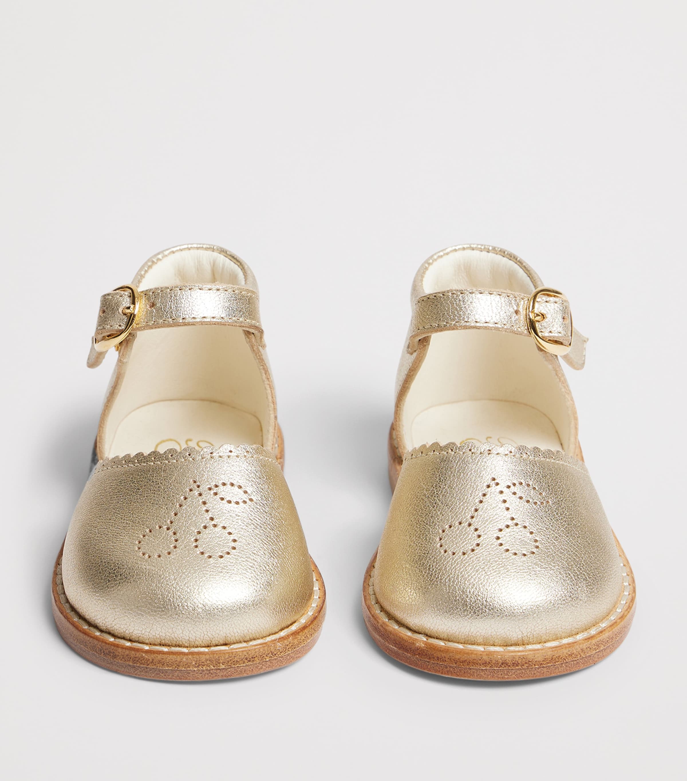 Bonpoint Leather Sandals Or Image 3