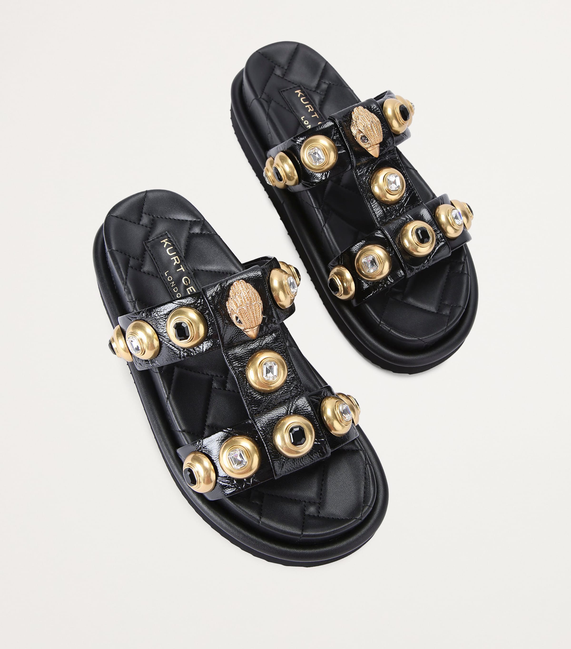 Leather Orson Sandals BLACK/COMB Image 3