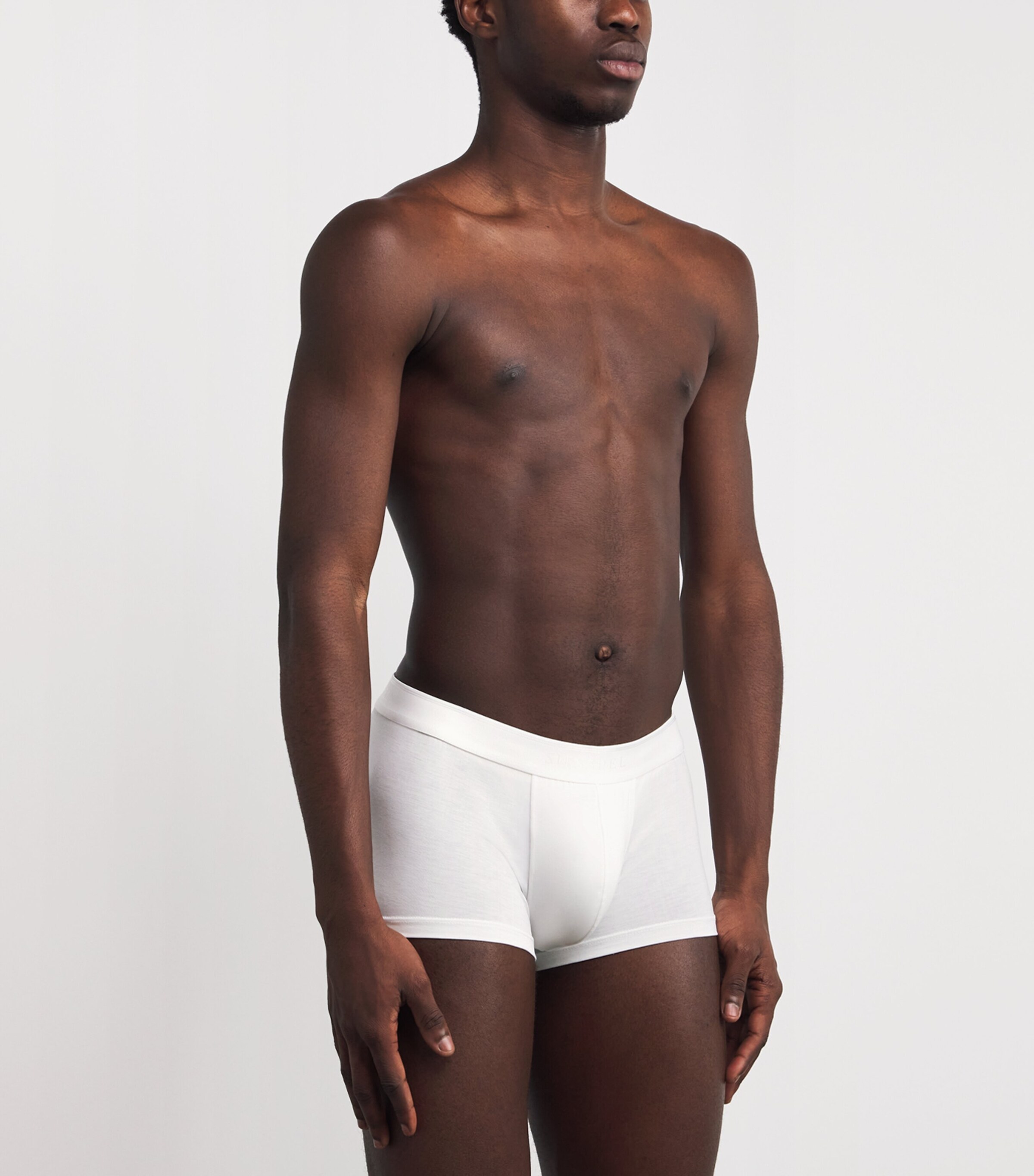 Tencel-Blend Stretch Trunks WHAA - WHITE Image 2