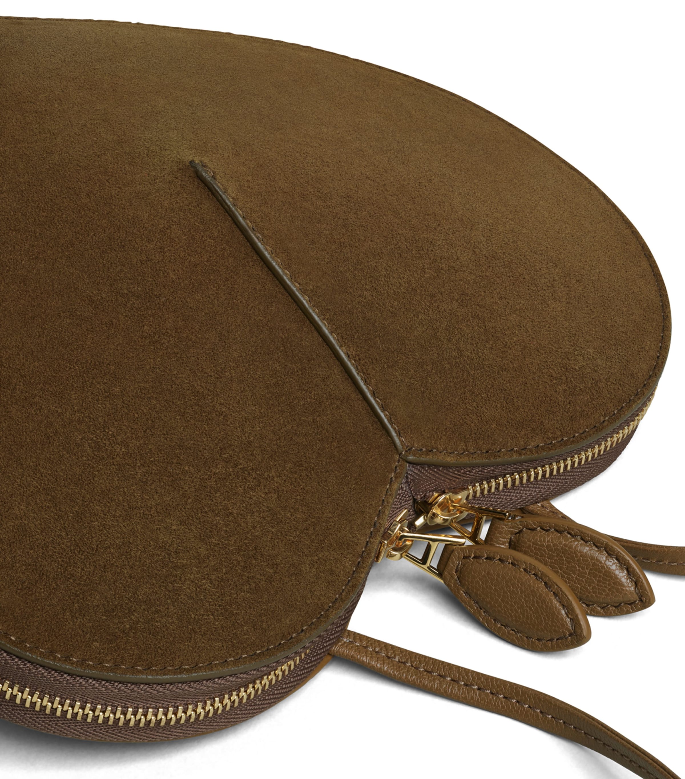 Alaïa Mini Suede Le Coeur Shoulder Bag Vert Kaki Image 3