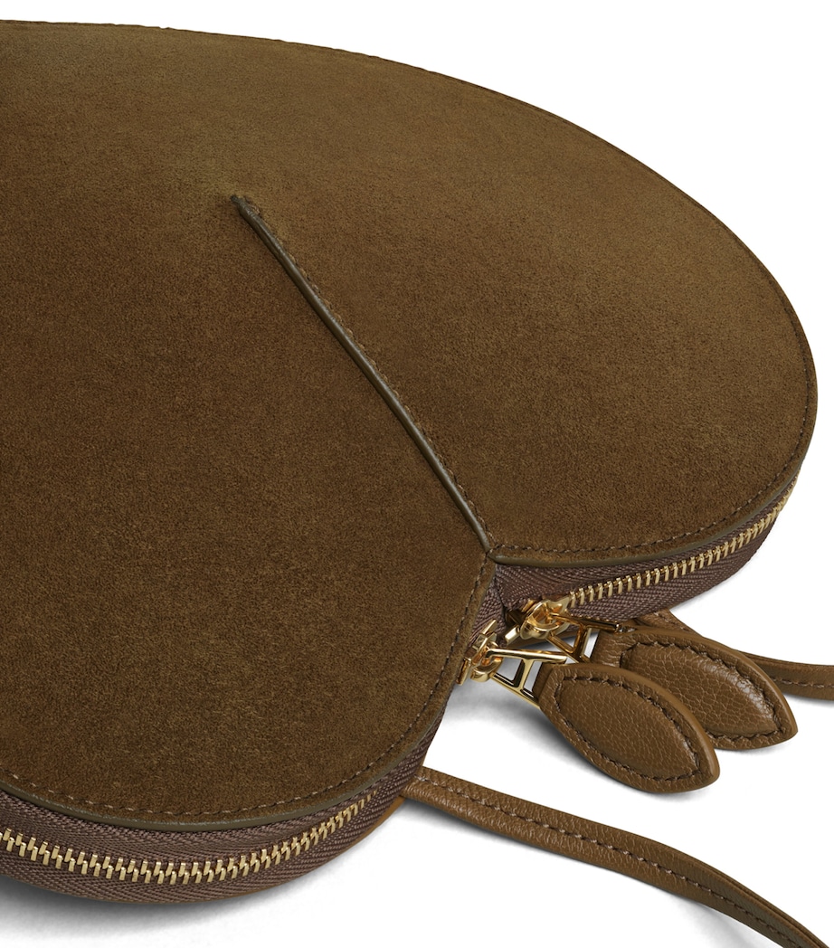 Alaïa Mini Suede Le Coeur Shoulder Bag Vert Kaki Image 3