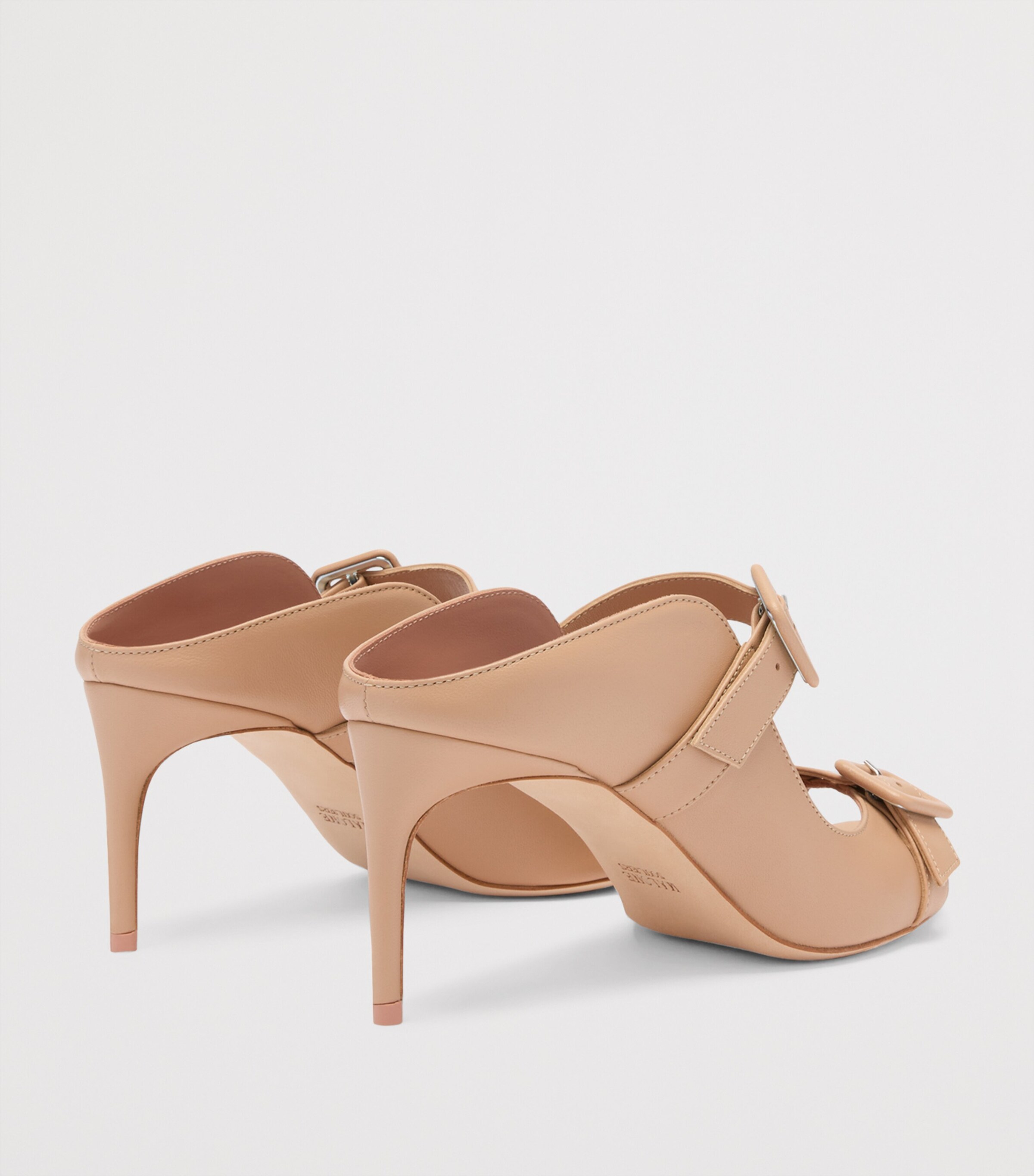 Leather Isobel Heeled Sandals 70 BUFF Image 4