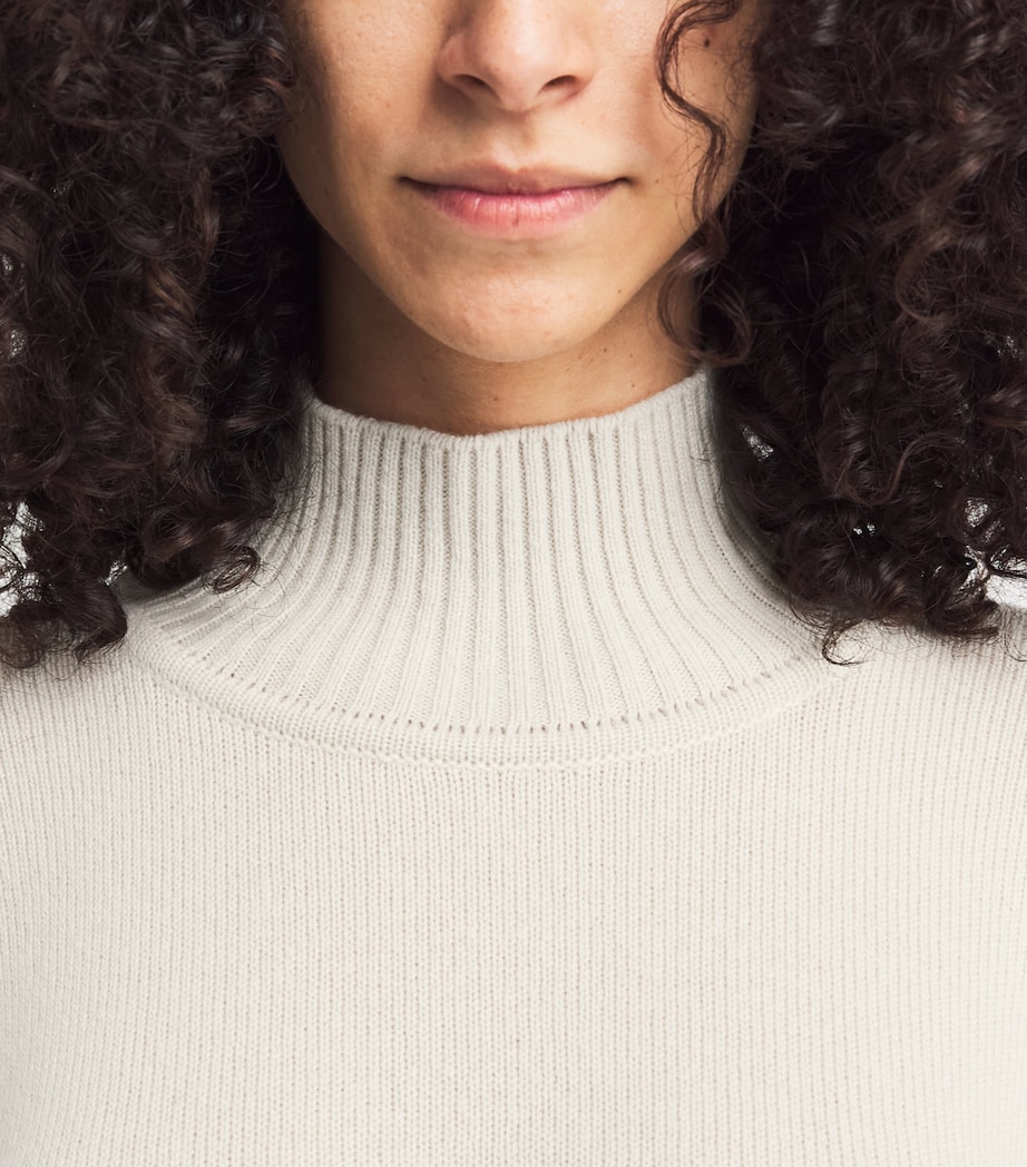 Cashmere Rollneck Sweater WHSPGRY Image 6