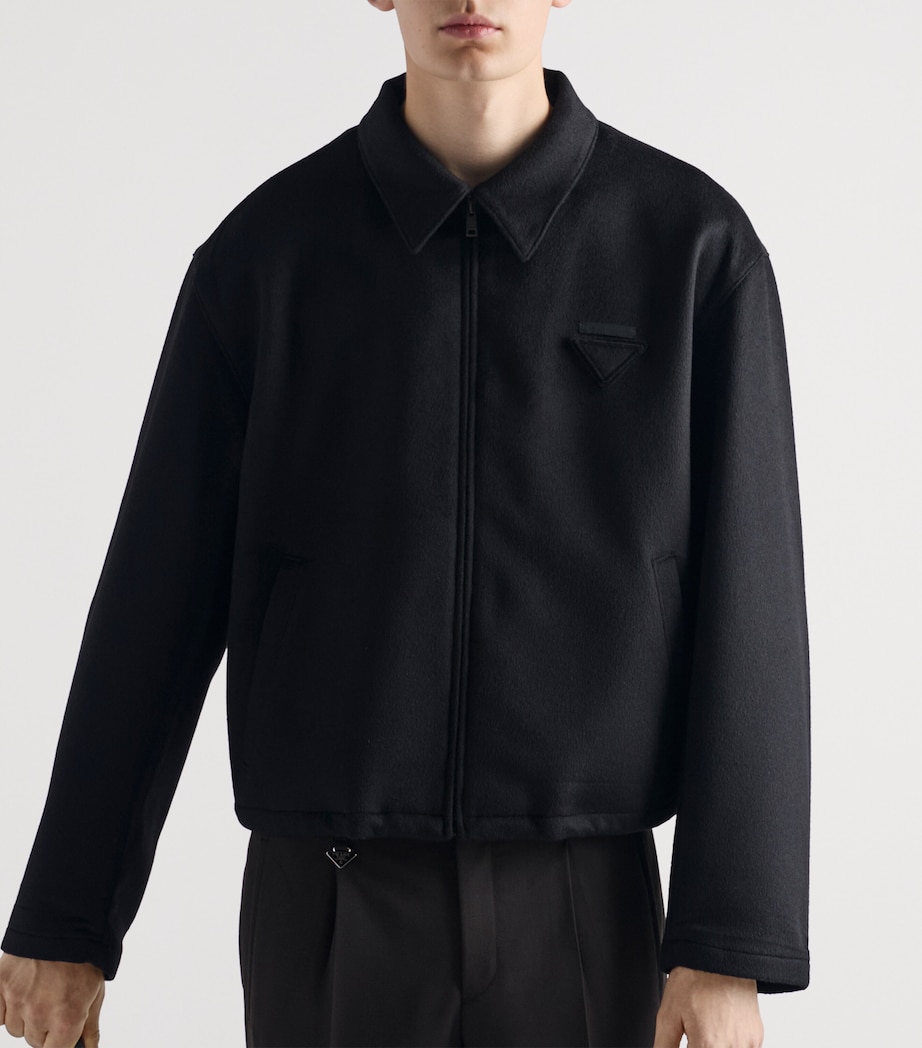 Wool-Mohair-Cashmere Shirt Jacket F0002 Image 6