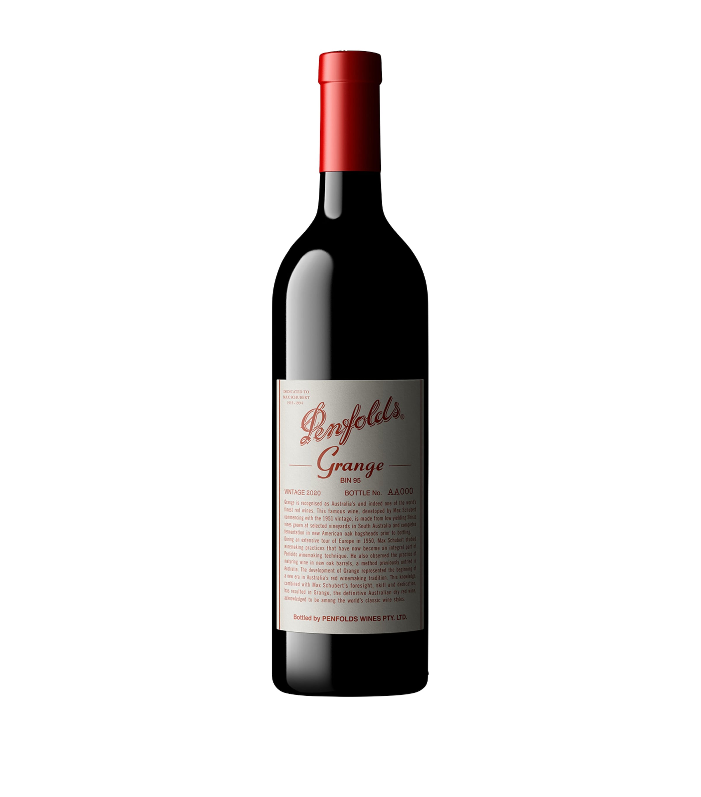 Grange Bin 95 Shiraz 2020 (75cl) - Barossa Valley, Australia NO COLOUR Image 1
