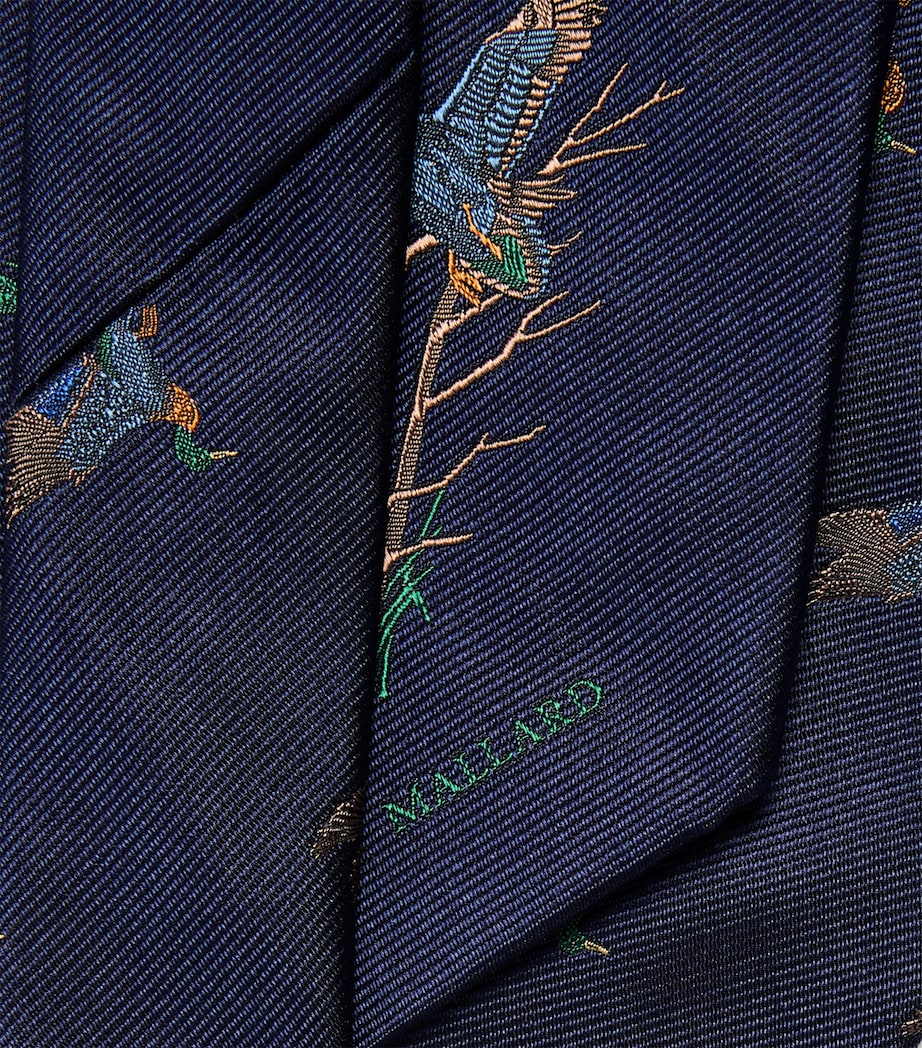 Polo Ralph Lauren Silk Mallard Tie Navy Image 4