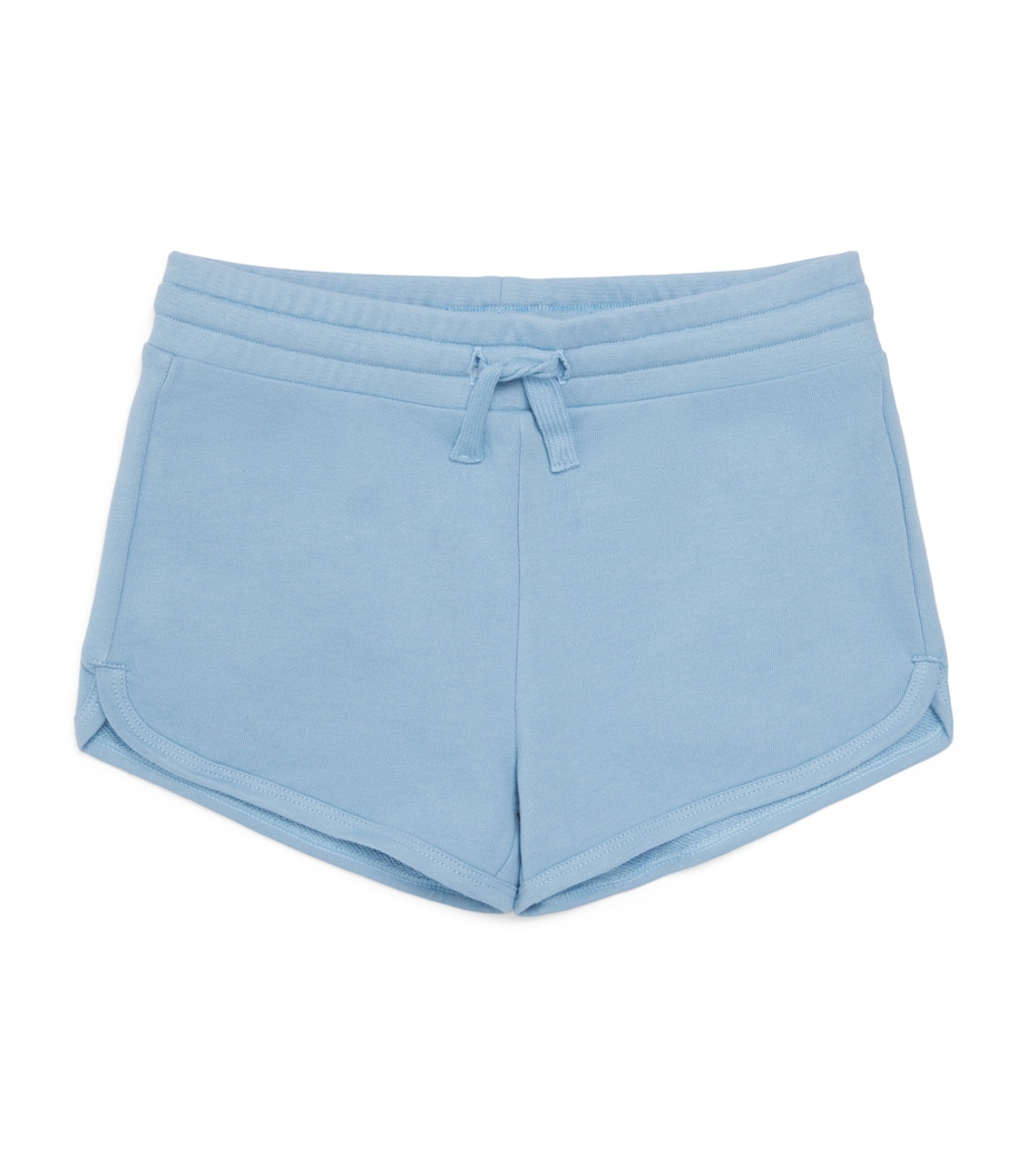 Stella McCartney Kids Organic Cotton Sweat Shorts (3-14+ Years) Blue Image 1