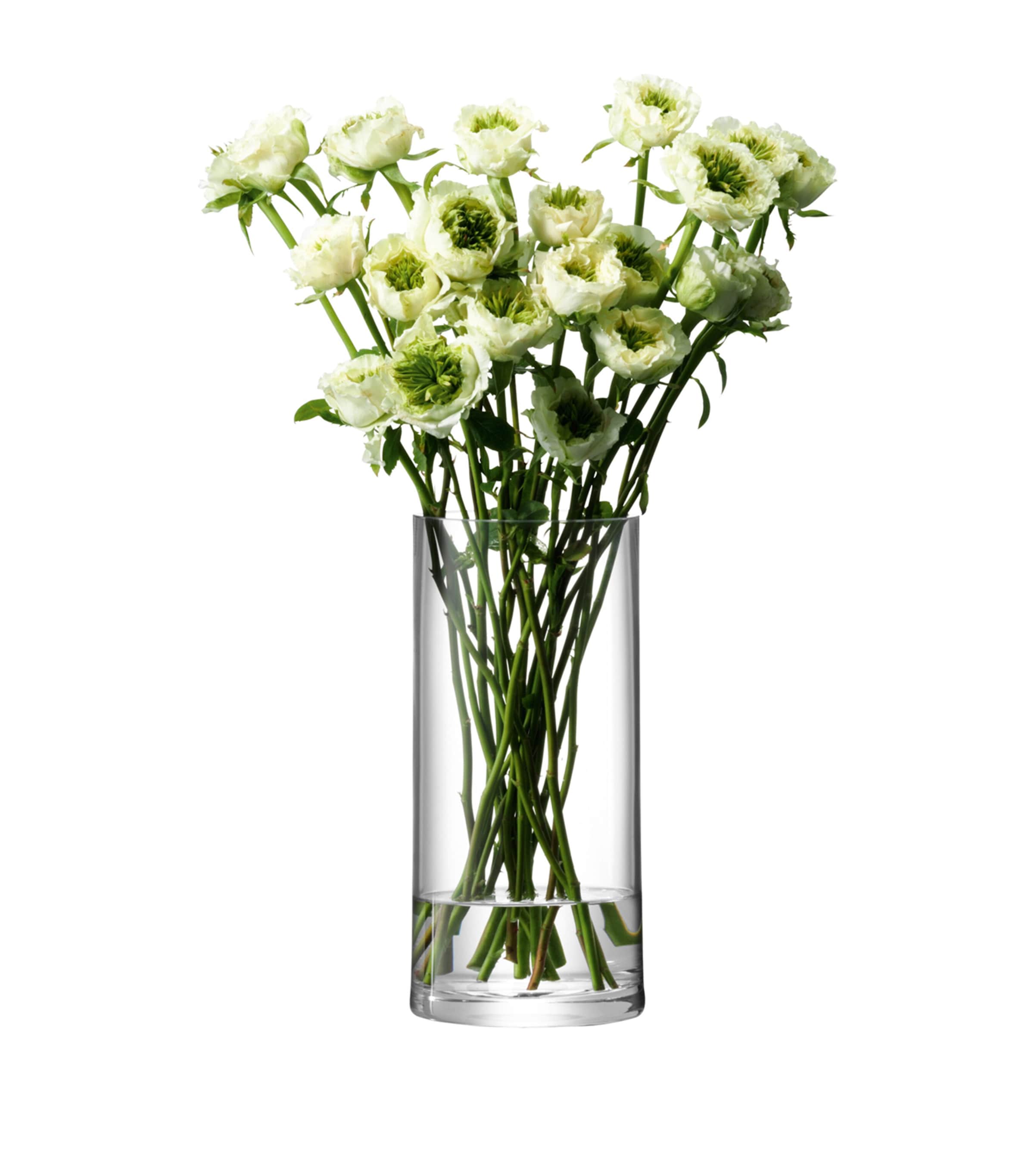 Glass Column Vase (28cm) CLEAR Image 2