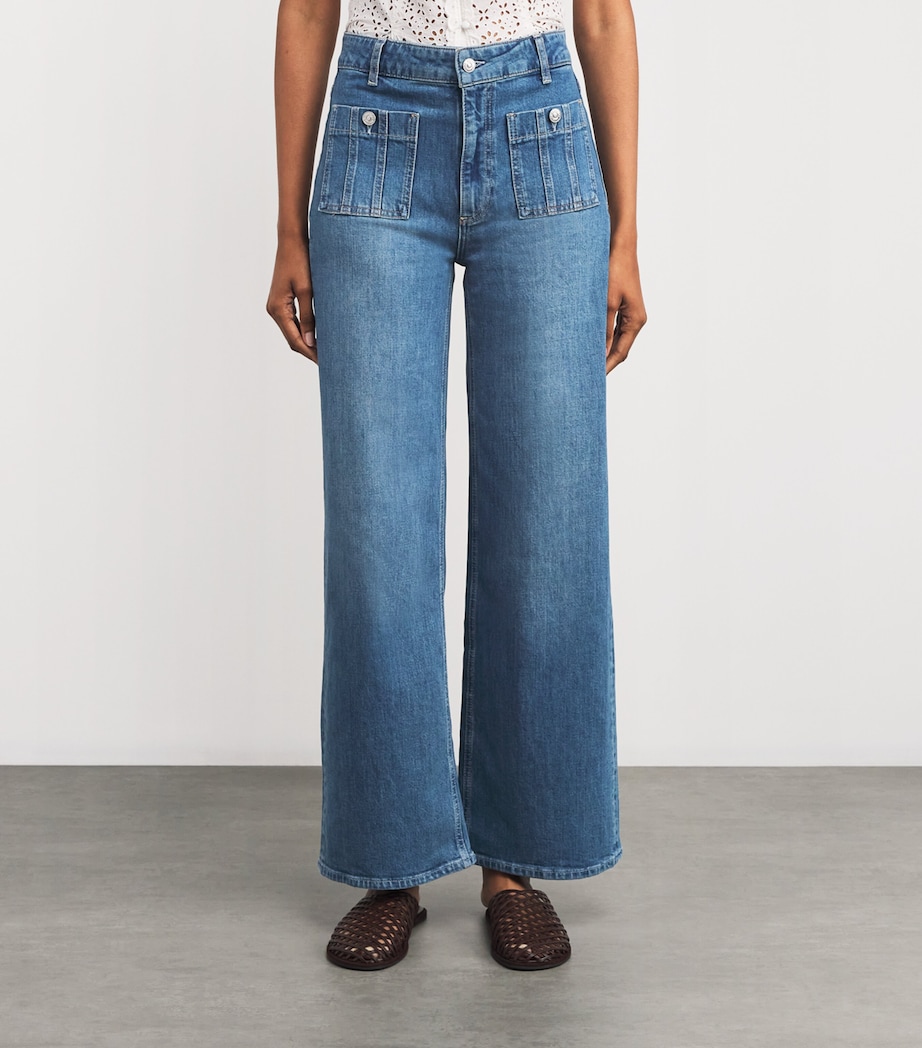 Anessa High-Rise Wide-Leg Jeans PALEY Image 3