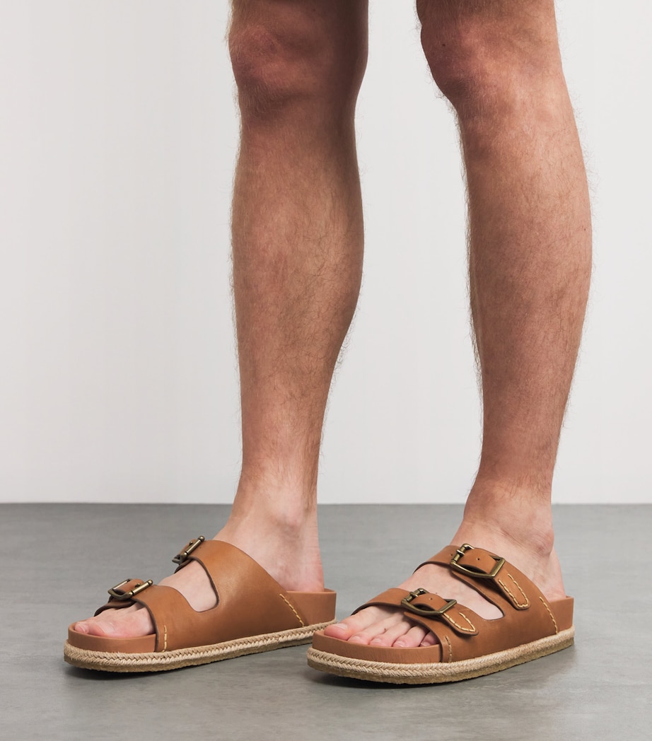 Leather Turbach Sandals BROWN Image 2