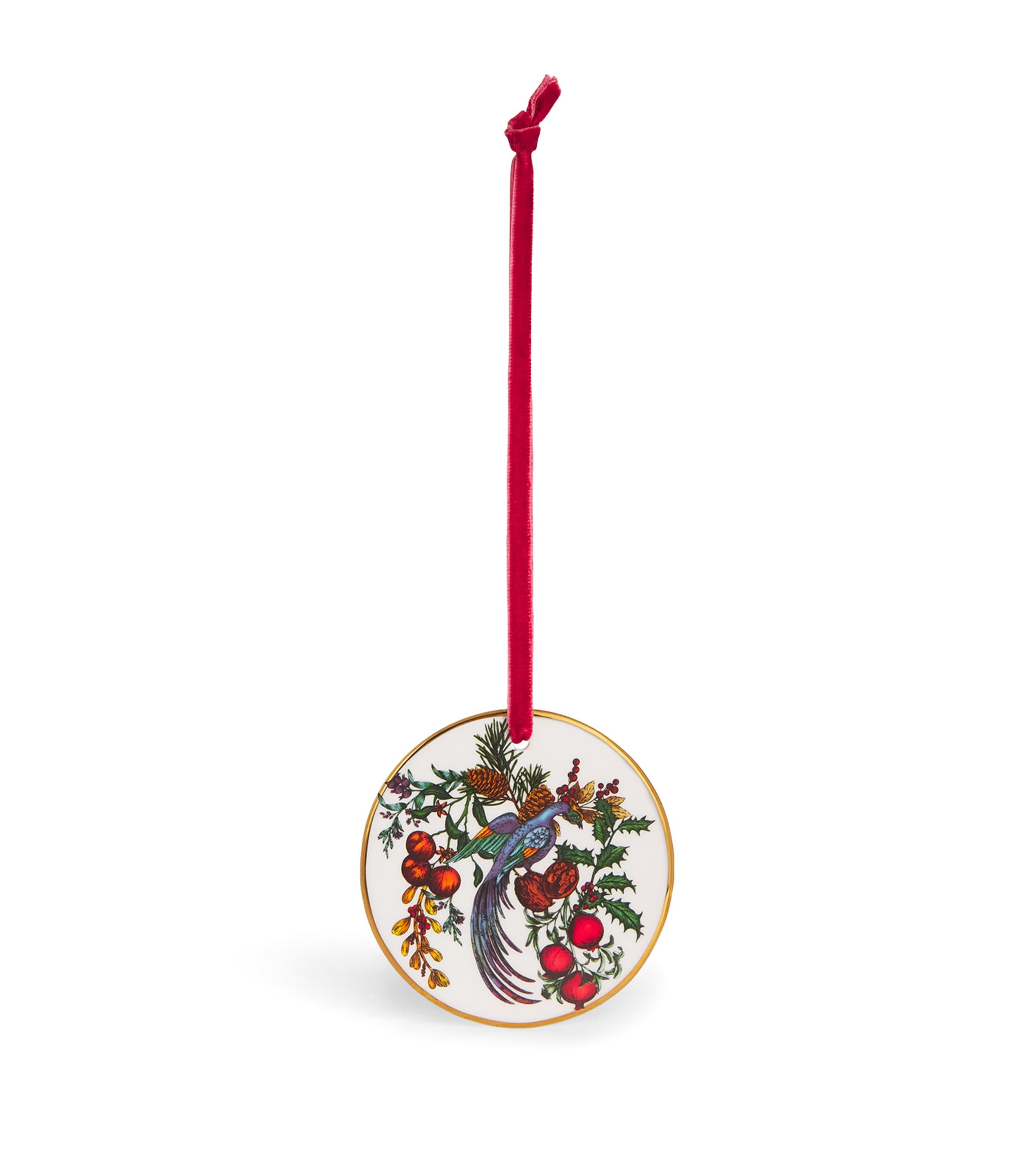 Harrods X Adam Ellis Flat Tree Decoration In Multi