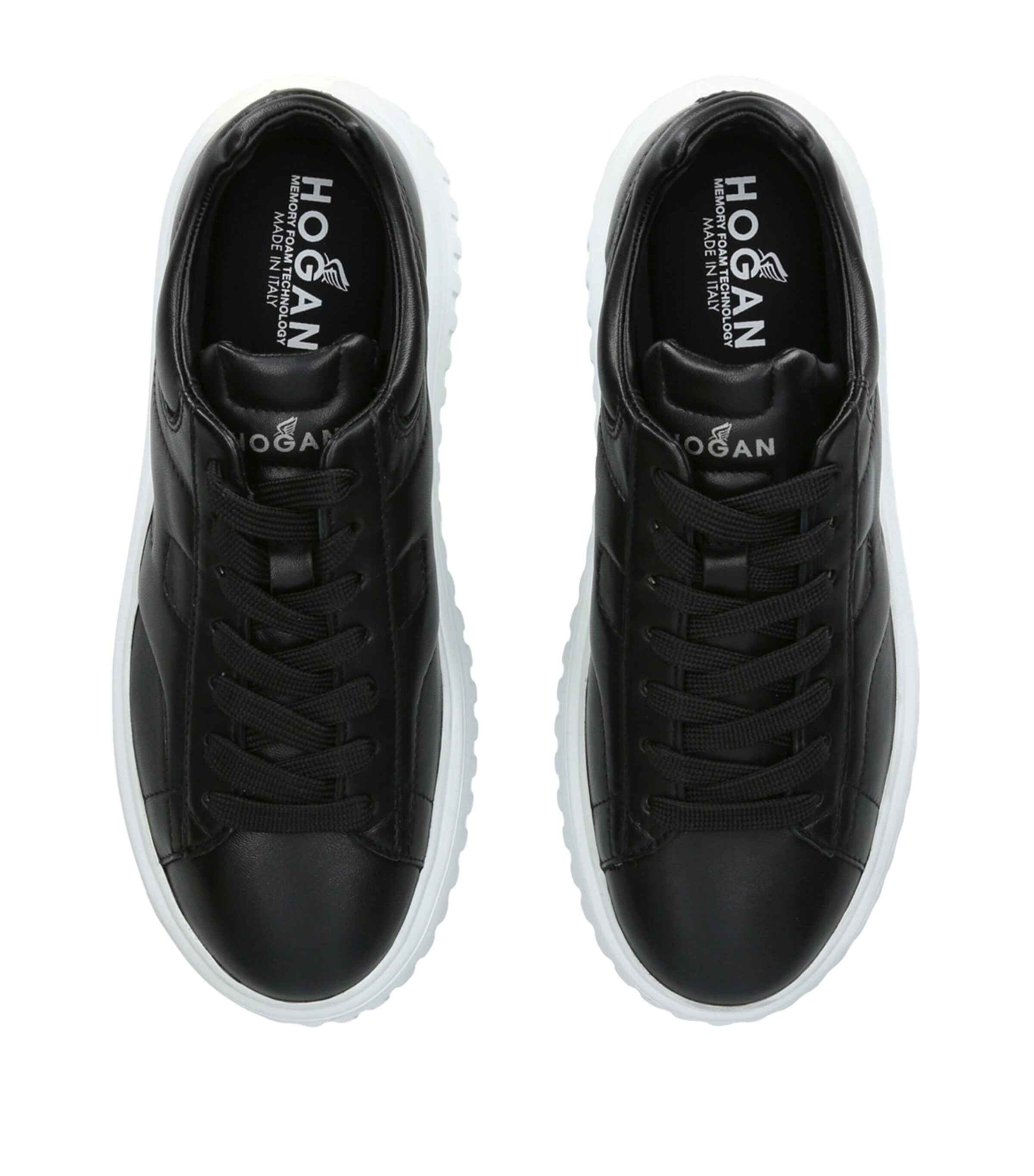 Hogan Leather Allaciato Sneakers Blk/other Image 4