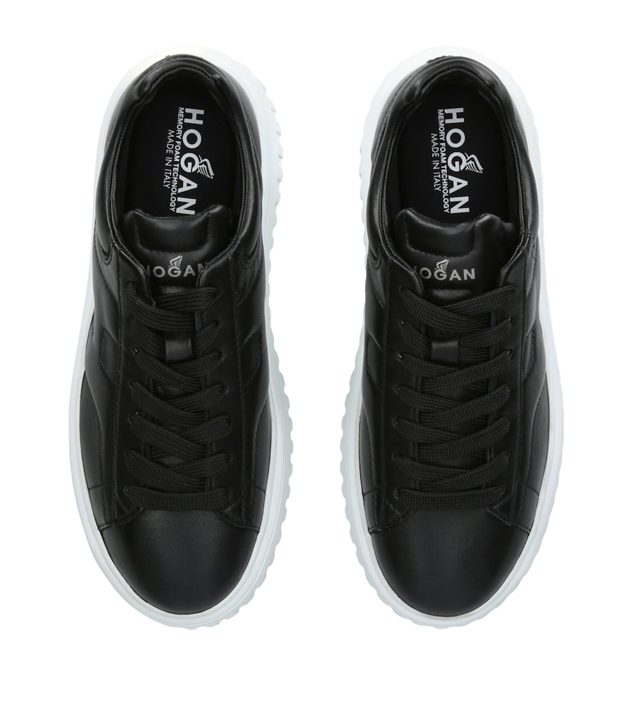 Leather Allaciato Sneakers BLK/OTHER Image 4