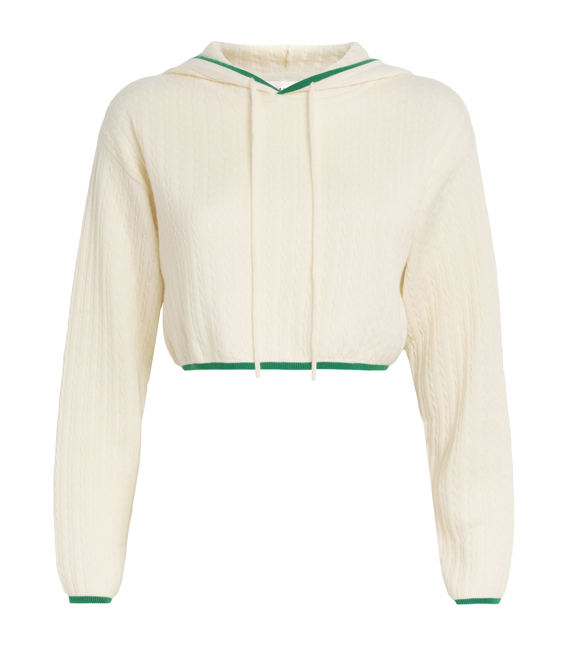 Frame Cashmere-silk Cropped Hoodie