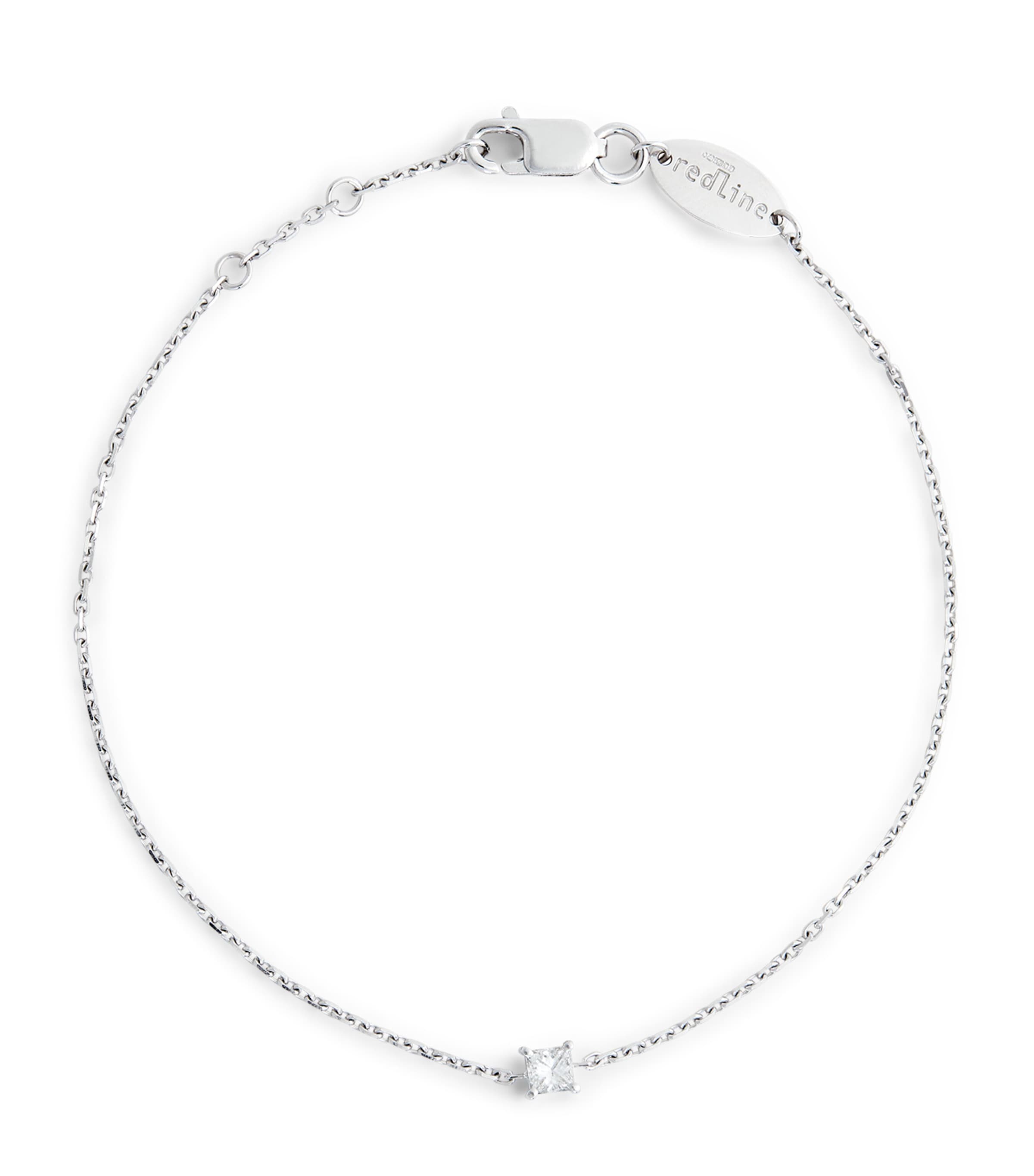 Redline White Gold And Diamond Princesse Bracelet In Metallic