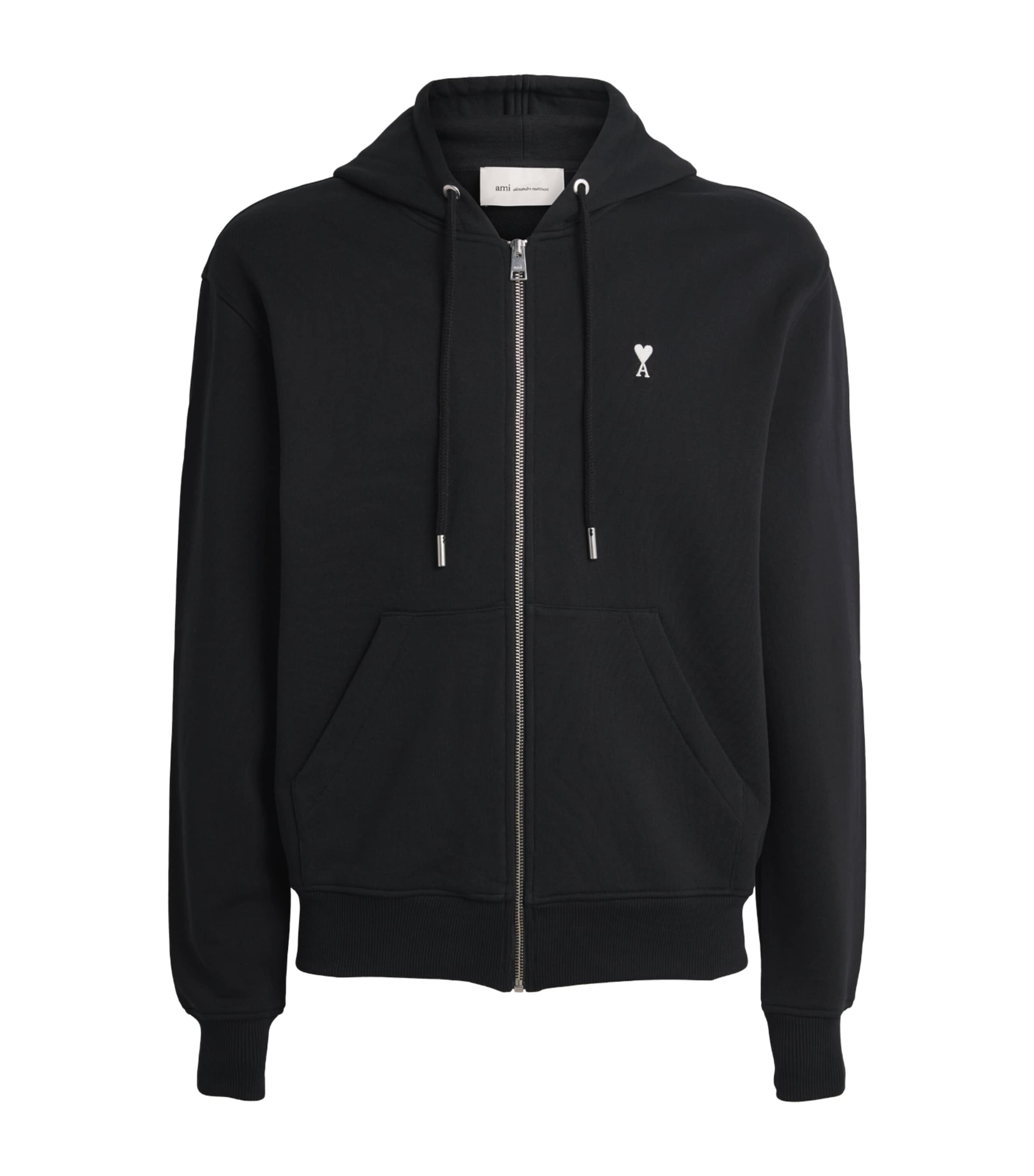 AMI PARIS フーディ ジップアップ パーカー ブラック L 20251157_59989200_600.jpg