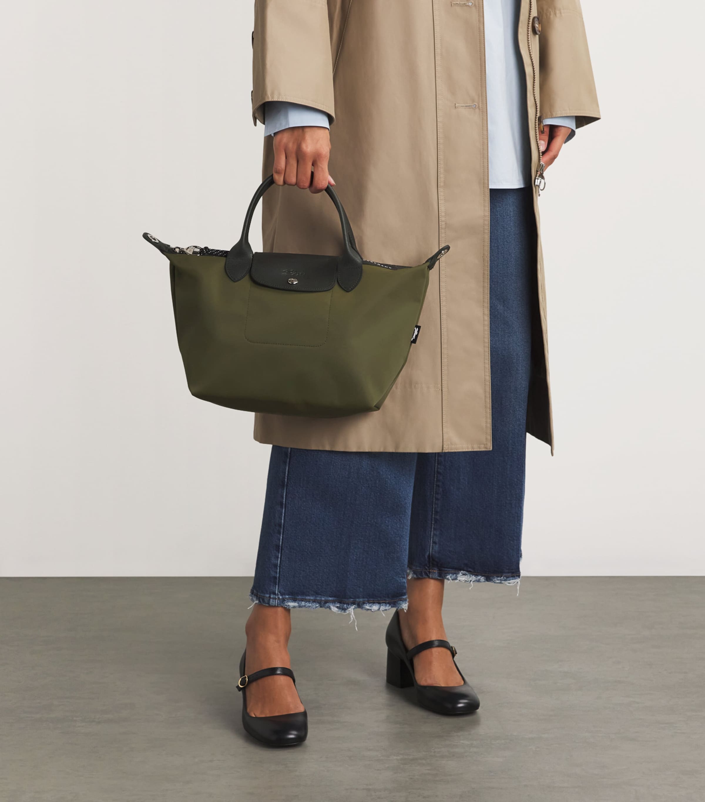 Small Le Pliage Energy Handbag 892 KHAKI Image 5