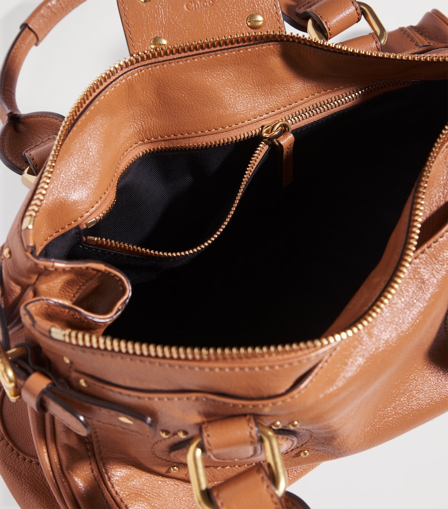 Leather Paddington Shoulder Bag MUSTANG BROWN Image 4